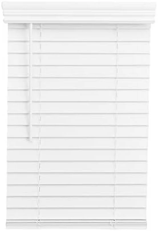 cordless, 2 inch faux wood room darkening blind, 31