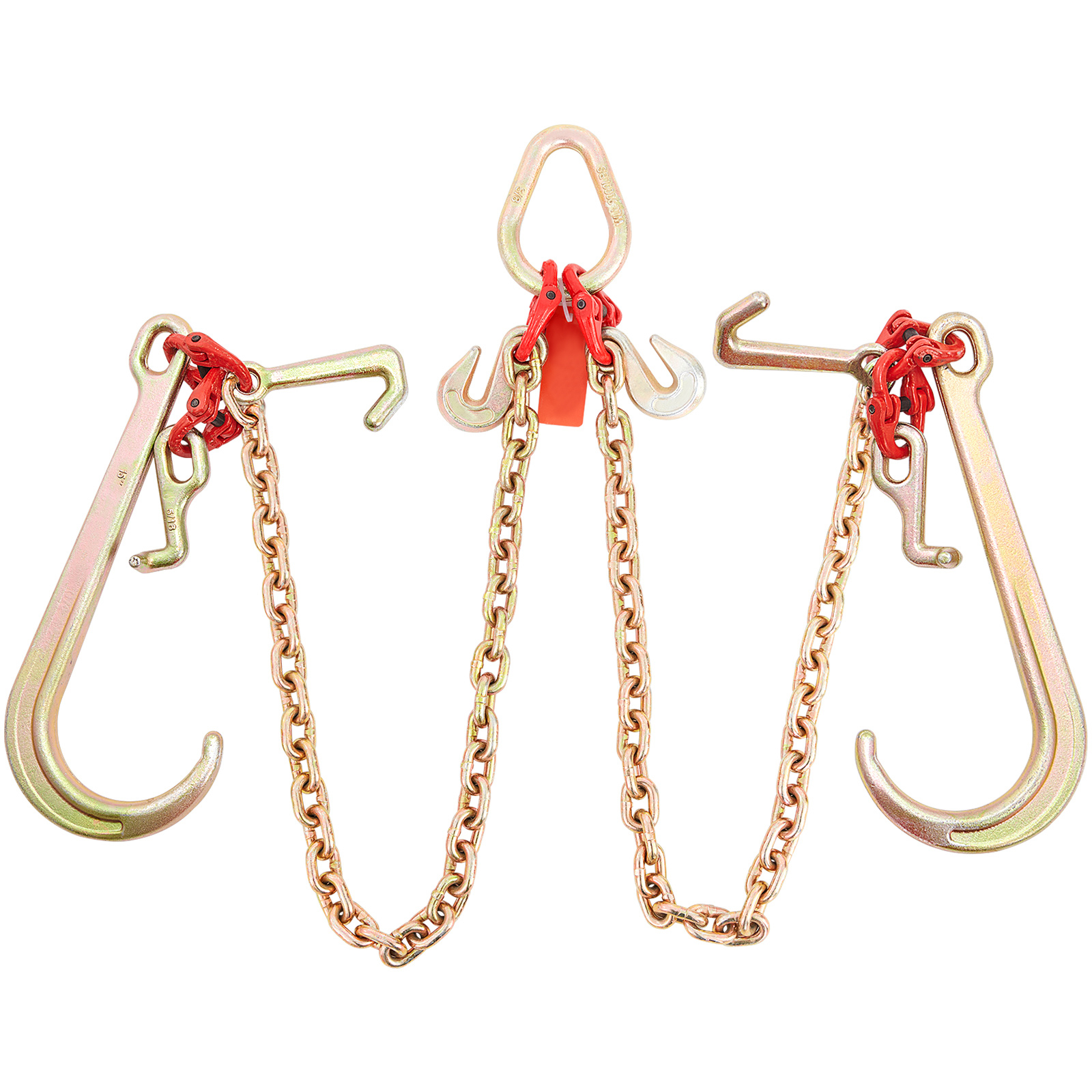 SKYSHALO V Chain Reins G80 Drag Chain with RTJ Hook 9620 lb Load 5/16