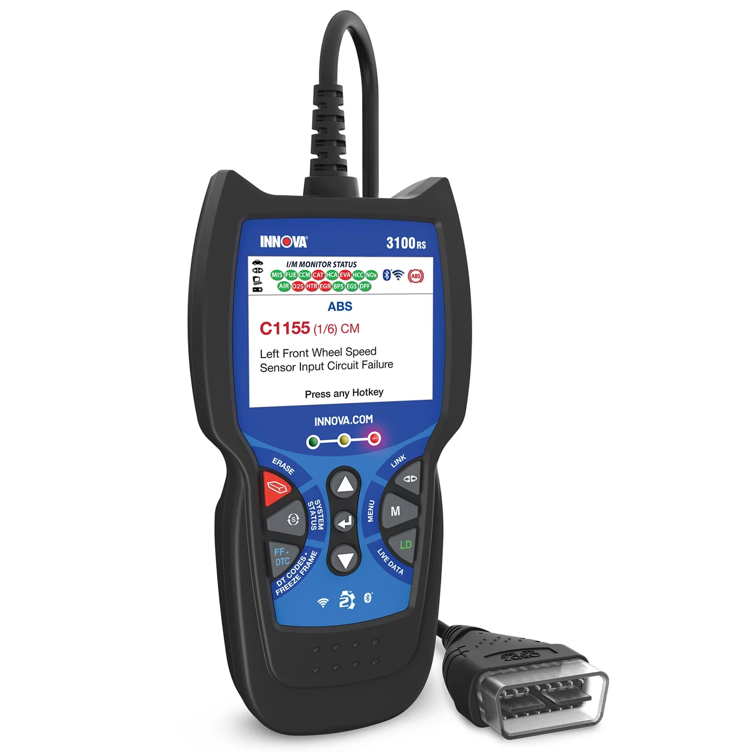INNOVA 3100RS FixAssist Bluetooth Code Reader Vehicle Diagnostic Scanner