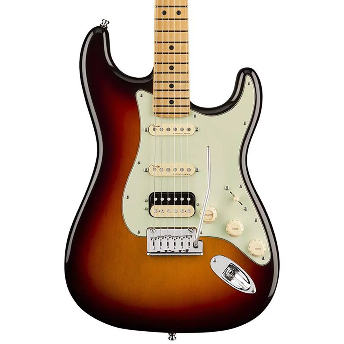Fender American Ultra Stratocaster HSS Electric Guitar (Ultraburst, Maple Fretboard))