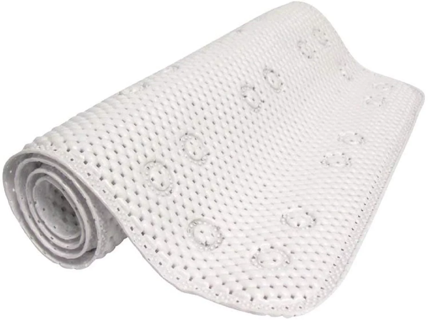 Dependable Industries Inc. Essentials Soft Waffle PVC Foam Cushioned Texture Spa Quality Bathroom Tub & Bath Mat Anti-Slip 27.5