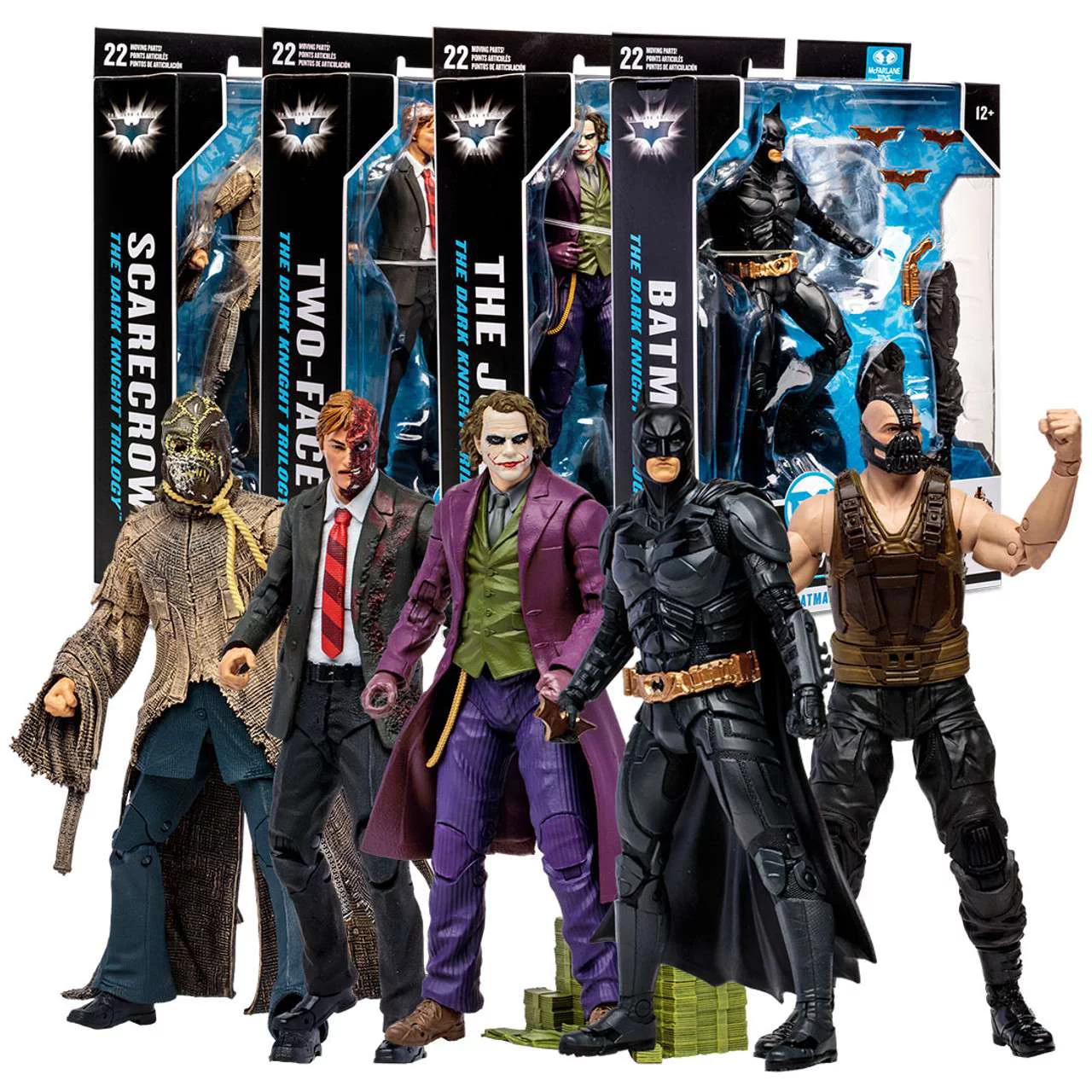 McFarlane DC Build Bane Series Batman, Two Face, Scarecrow & Joker Set of 4 Action Figures