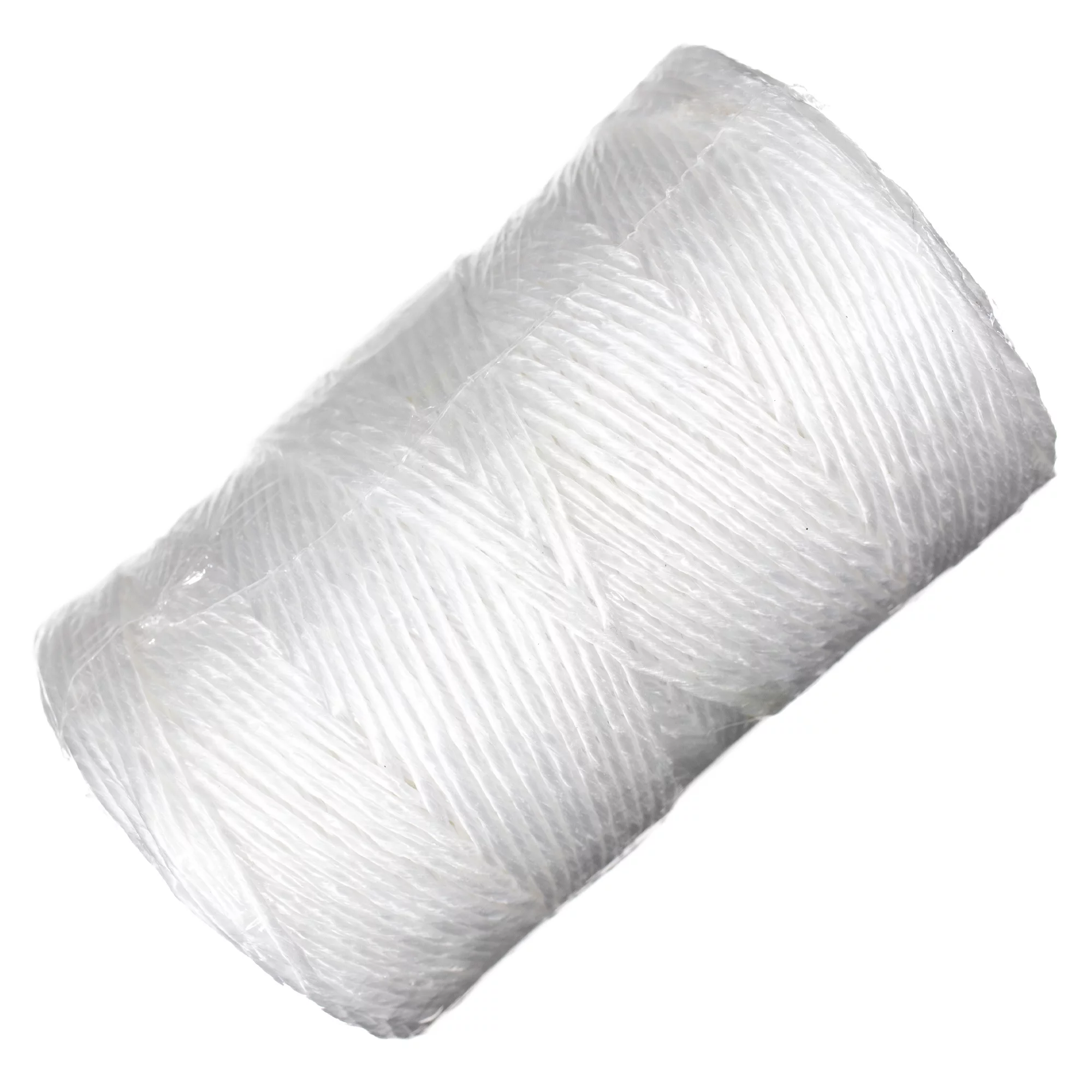 GOLBERG White Poly Twine - 1 Ply Cord x 1000 Foot Tube - Resists Unraveling and Fraying