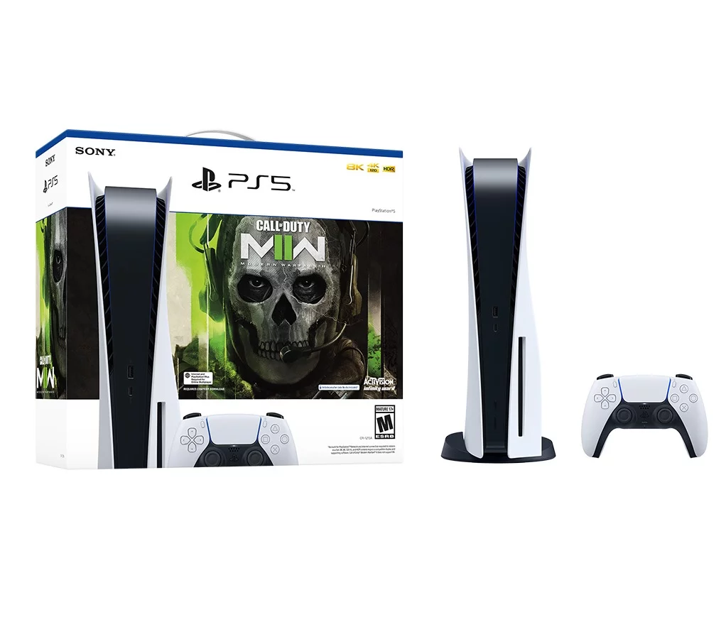 Restored Sony 825GB PlayStation 5 Console Call of Duty Modern Warfare II Bundle (Refurbished)