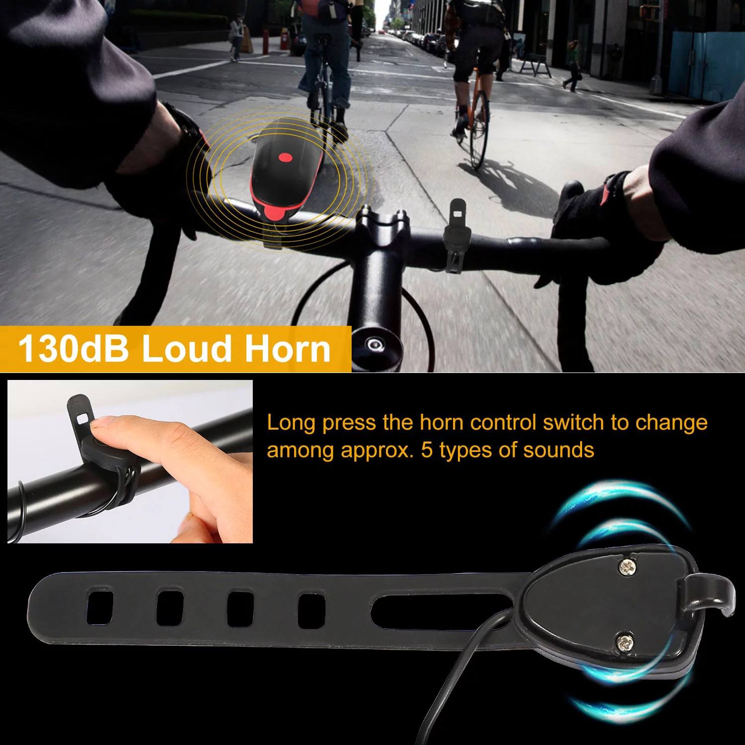 10000lm LED Bike Cycling Safety Light Set iMounTEK USB Rechargeable Bicycle Front Rear Tail Light
