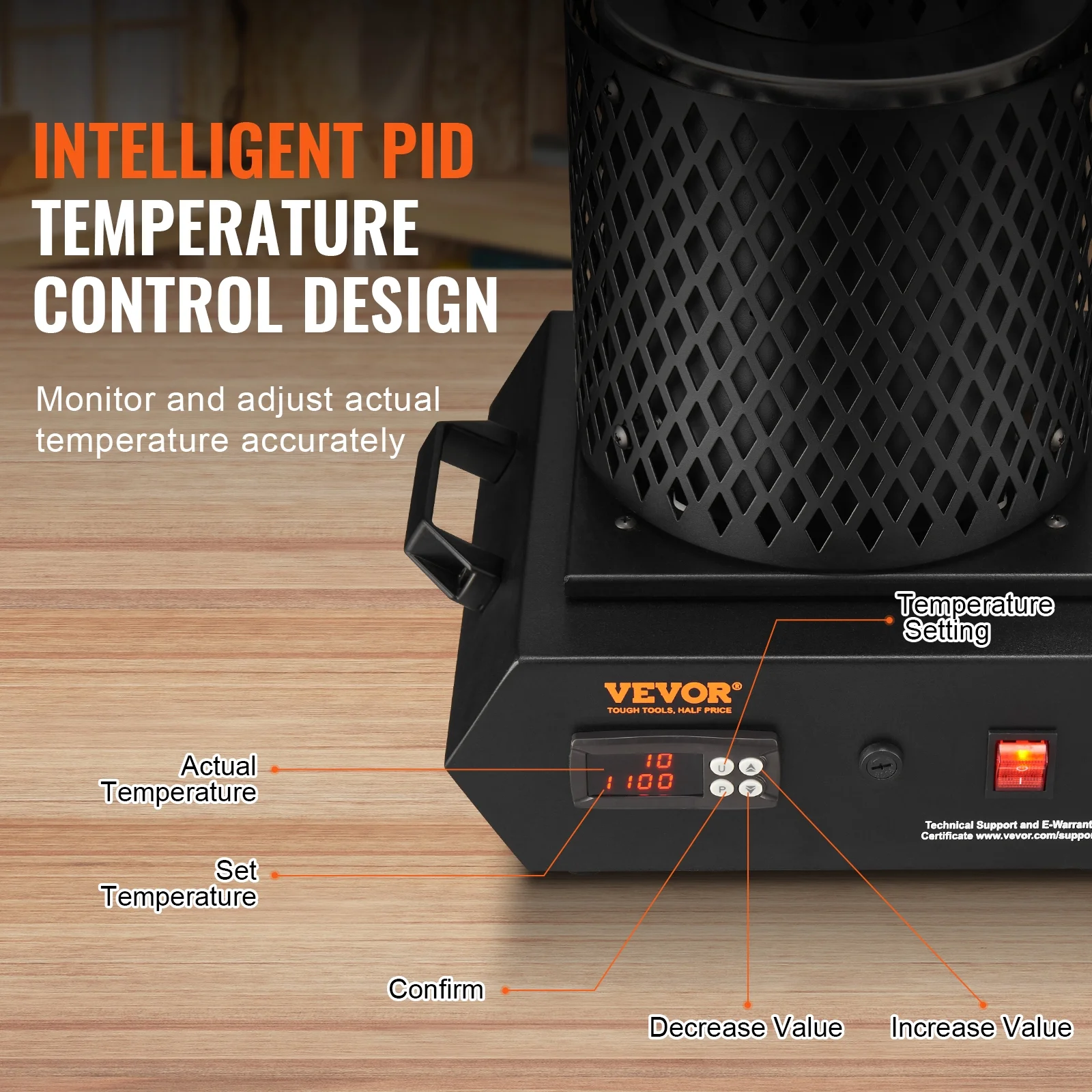 SKYSHALO Gold Melting Furnace, 1+3 KG Electric Digital Smelting Furnace, 1350W 2102℉/1150℃ Electric Melting Furnace Casting Refining Jewelry Precious Metals Gold Silver Copper Aluminum