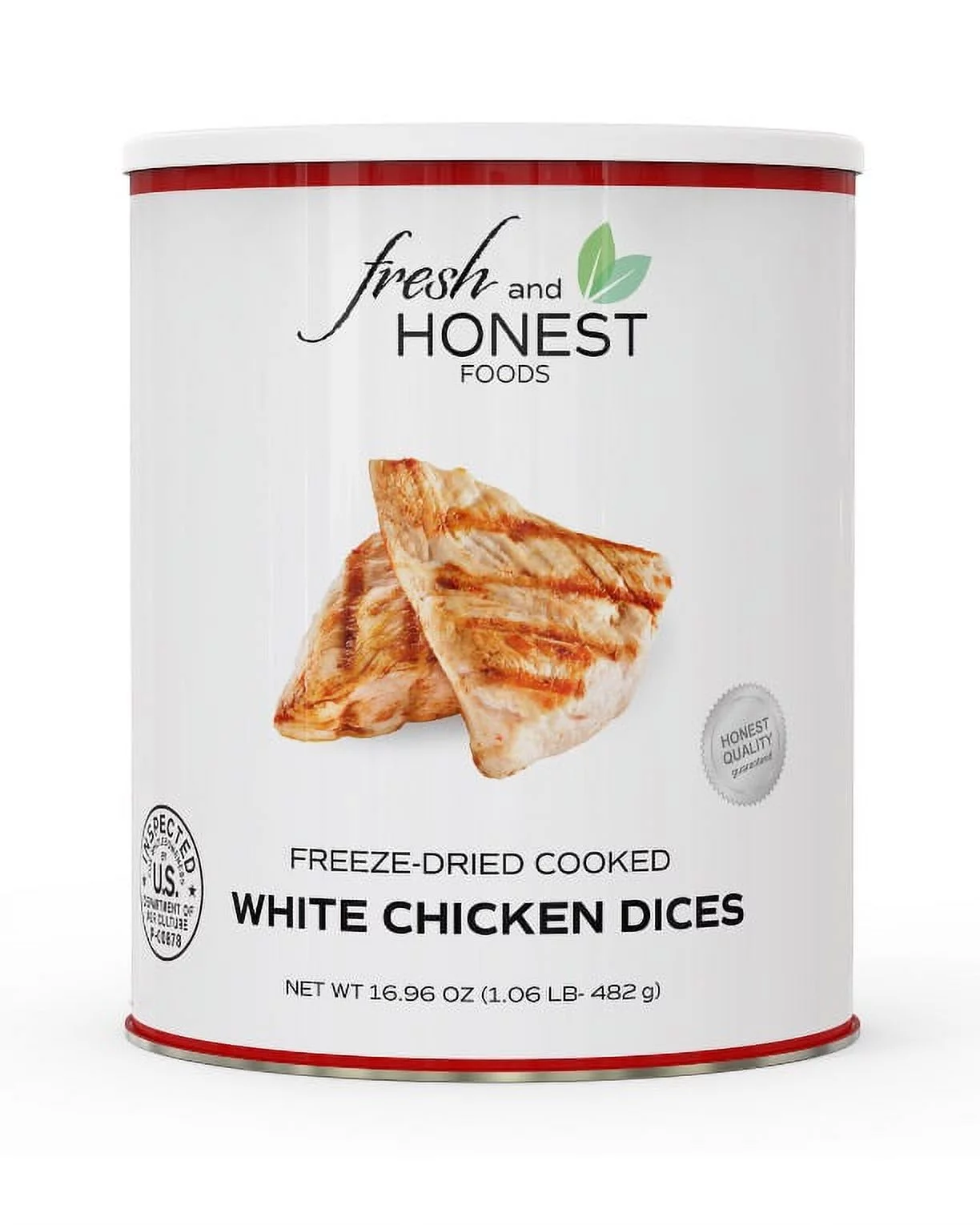 Fresh and Honest Foods Freeze Dried Chicken Dices 16.96 OZ #10 Can