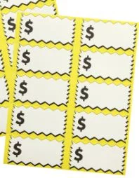 Sunburst Systems 3030 Garage Sale Sign Kit Includes: 3) Large Garage Sale Signs, 3) 11 x 14 Garage Sale Signs 1,200) Yellow, Pink & Green Price Stickers, and 20) Large Pricing Cards