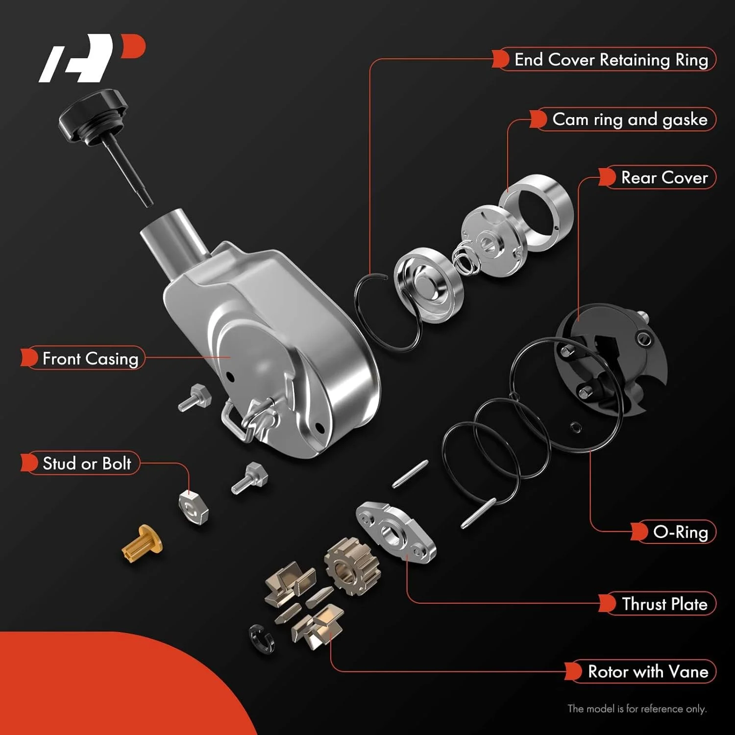 A-Premium Power Steering Pump with Reservoir Compatible with Chevrolet Silverado 1500 Sierra 1500 1999-2013 Suburban 1500 Tahoe Yukon Cadillac Escalade ESV EXT 2007-2014