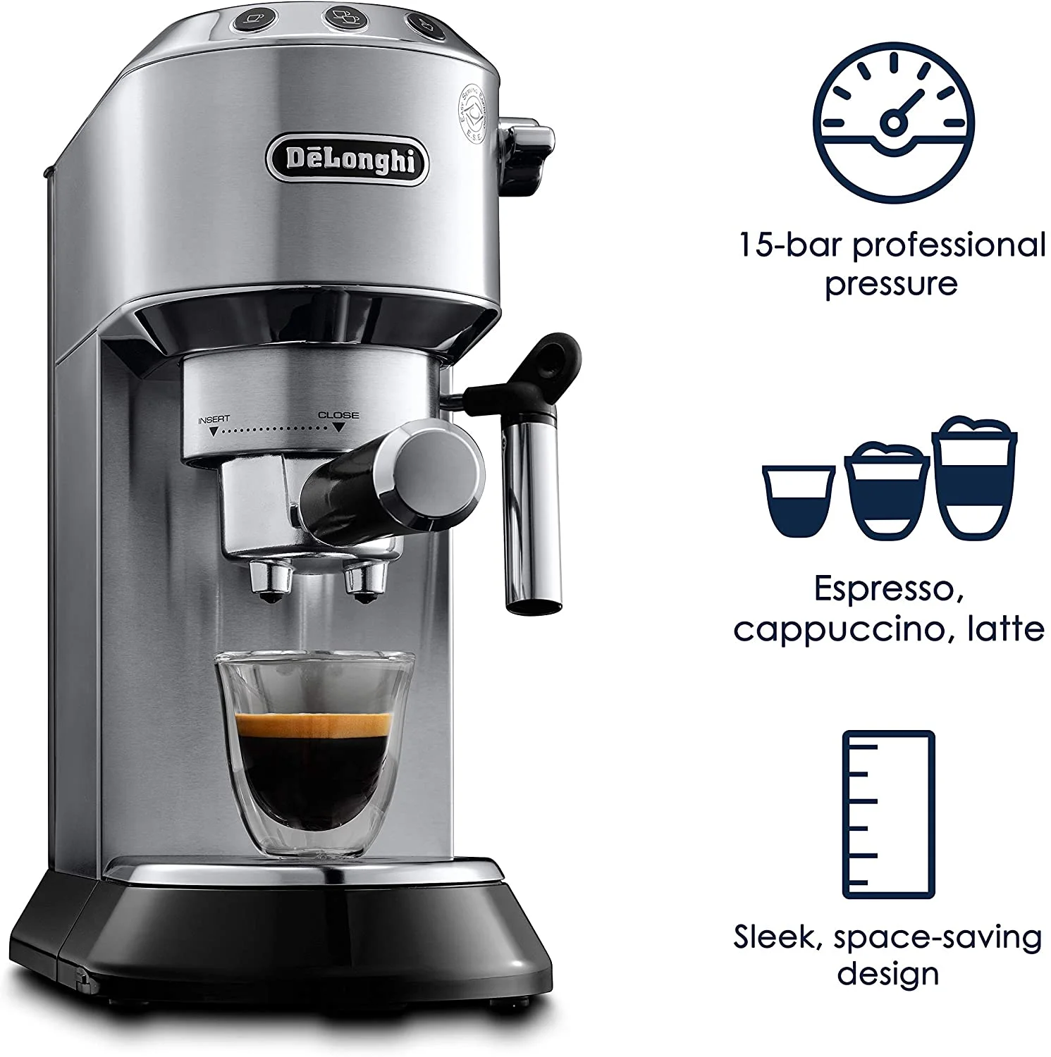 De'Longhi EC680M Espresso  Stainless Steel  Metallic