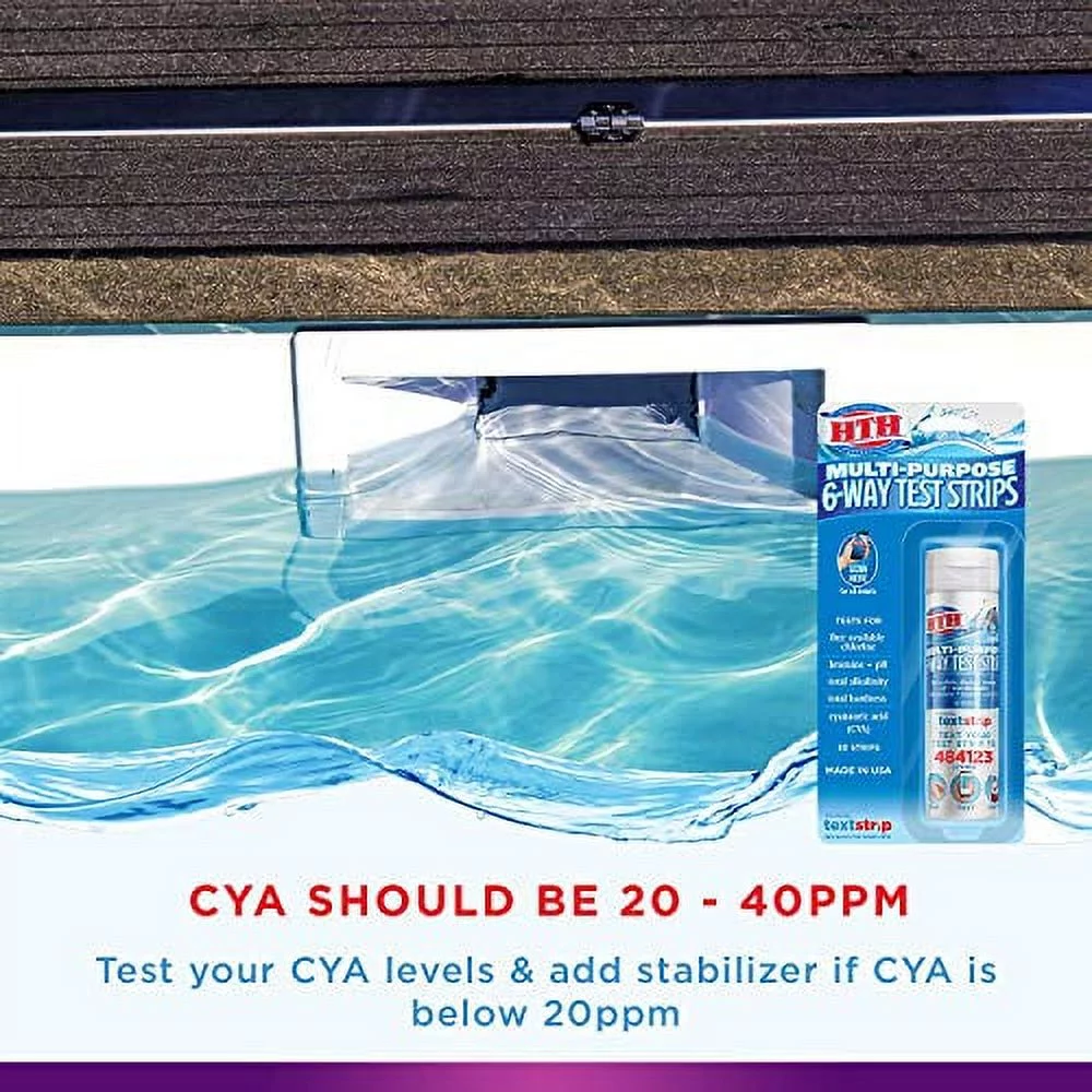 HTH Stabilizer Pre-measured Water Soluble Pods for Pools, 4 lb, 8 ct