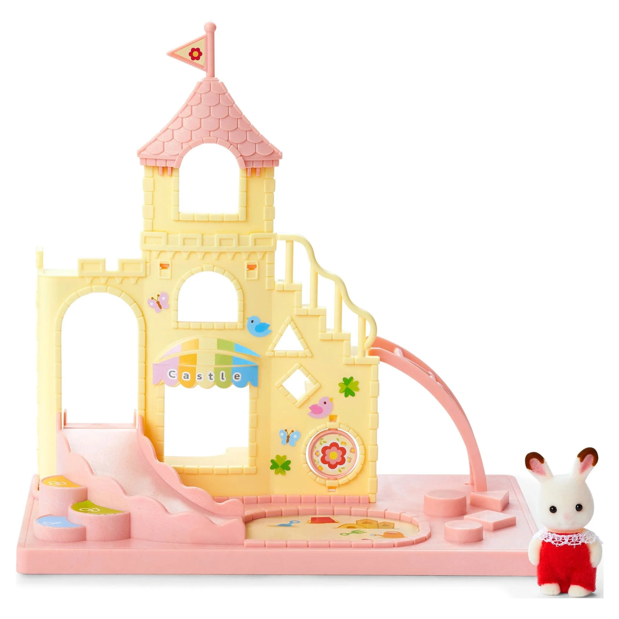 Calico Critters Baby Castle Playground, Dollhouse Playset with Figure