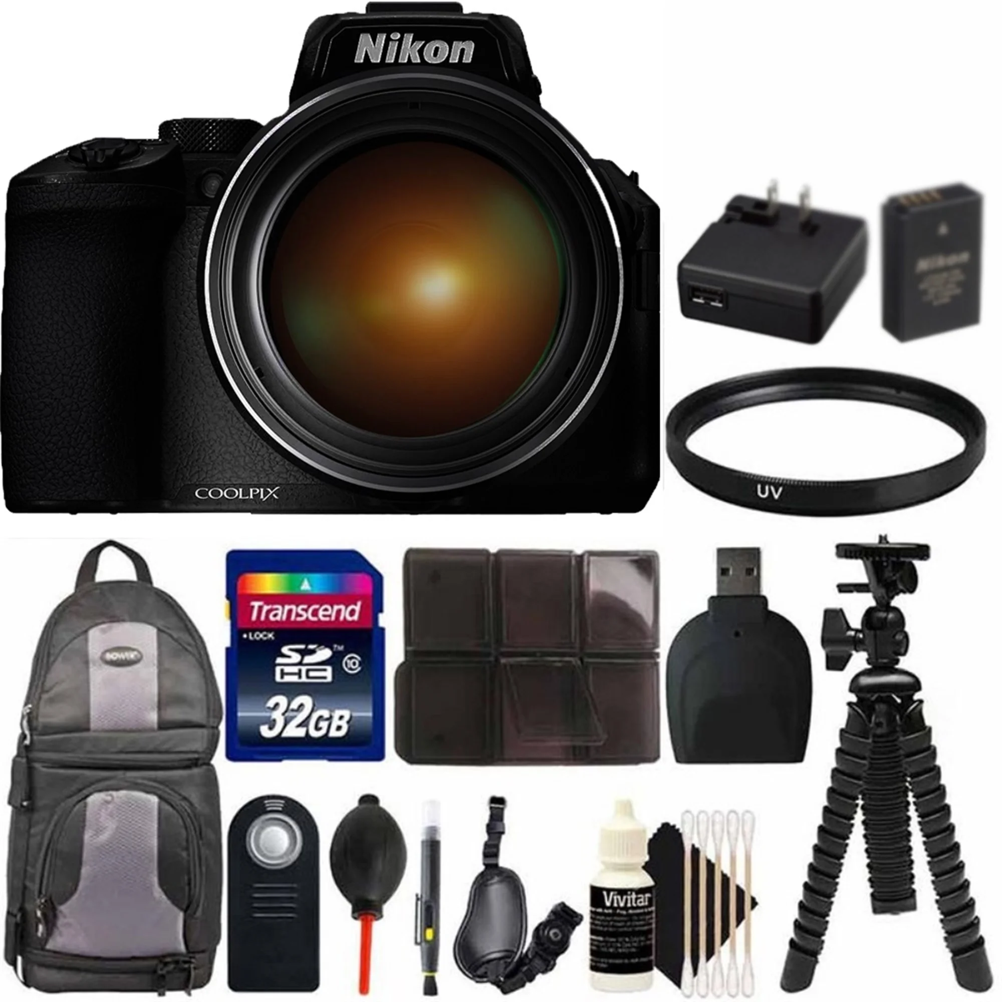 Nikon COOLPIX P950 16MP Wi-Fi Digital Camera with UV Filter and Accesory Kit