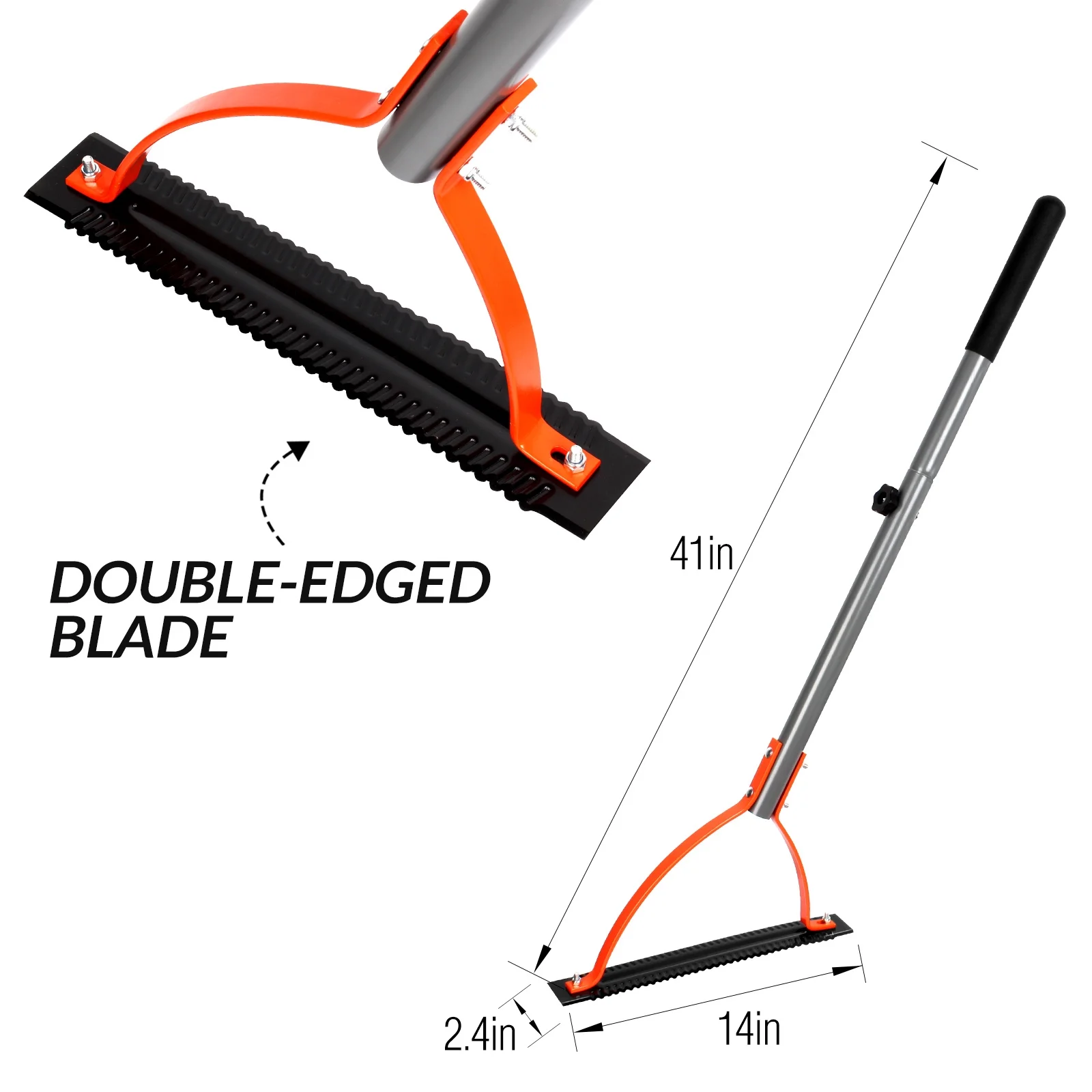 Walensee Weed Grass Cutter with Serrated Double-edged Sharp Blade Manual Grass Whip