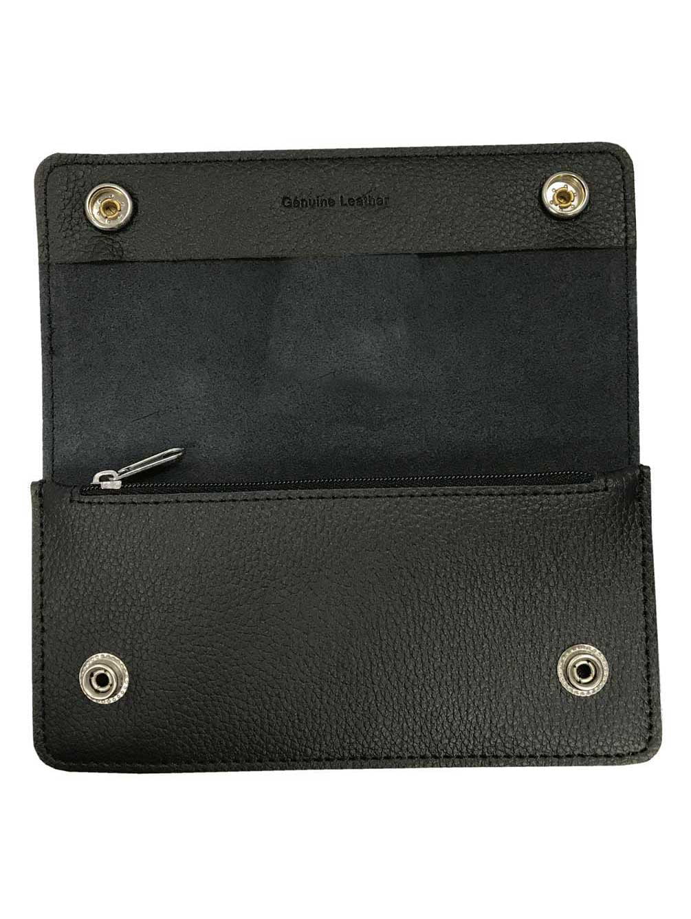 Harley-Davidson Men's Embossed #1 Tall Trucker Biker Wallet, Black XML3802-BLACK, Harley Davidson