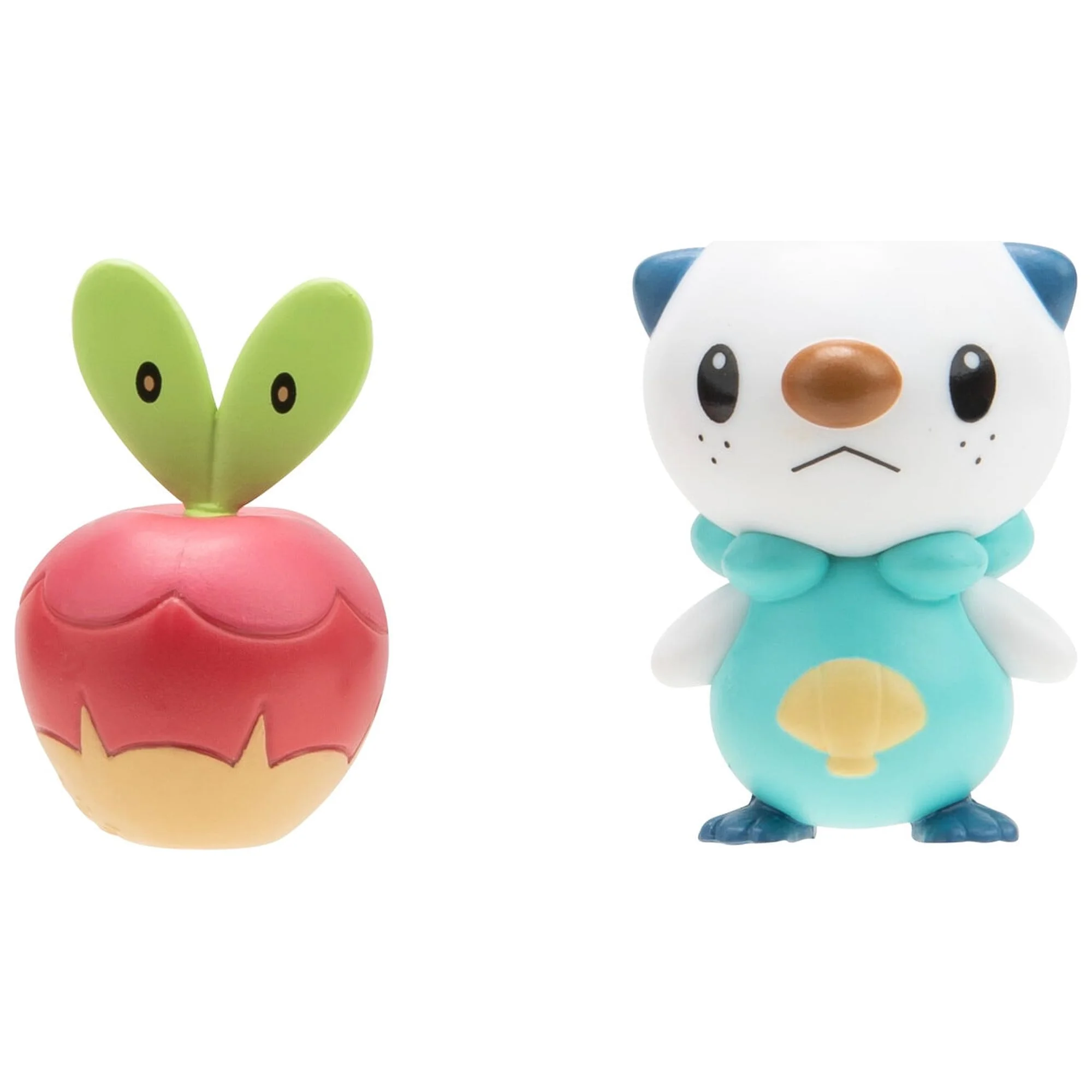 Pokemon 2 Pack - Features 2 inch Applin & Oshawott Battle Figures