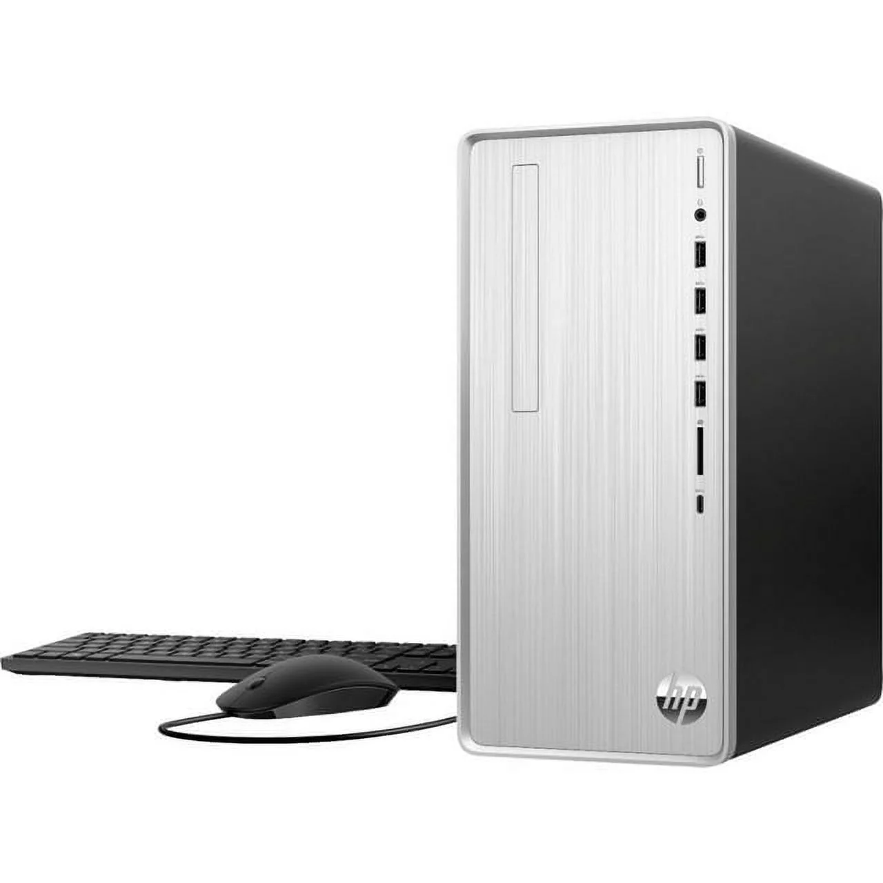 HP - Pavilion Desktop - AMD Ryzen 7 - 16GB Memory - 1TB SSD - Natural Silver