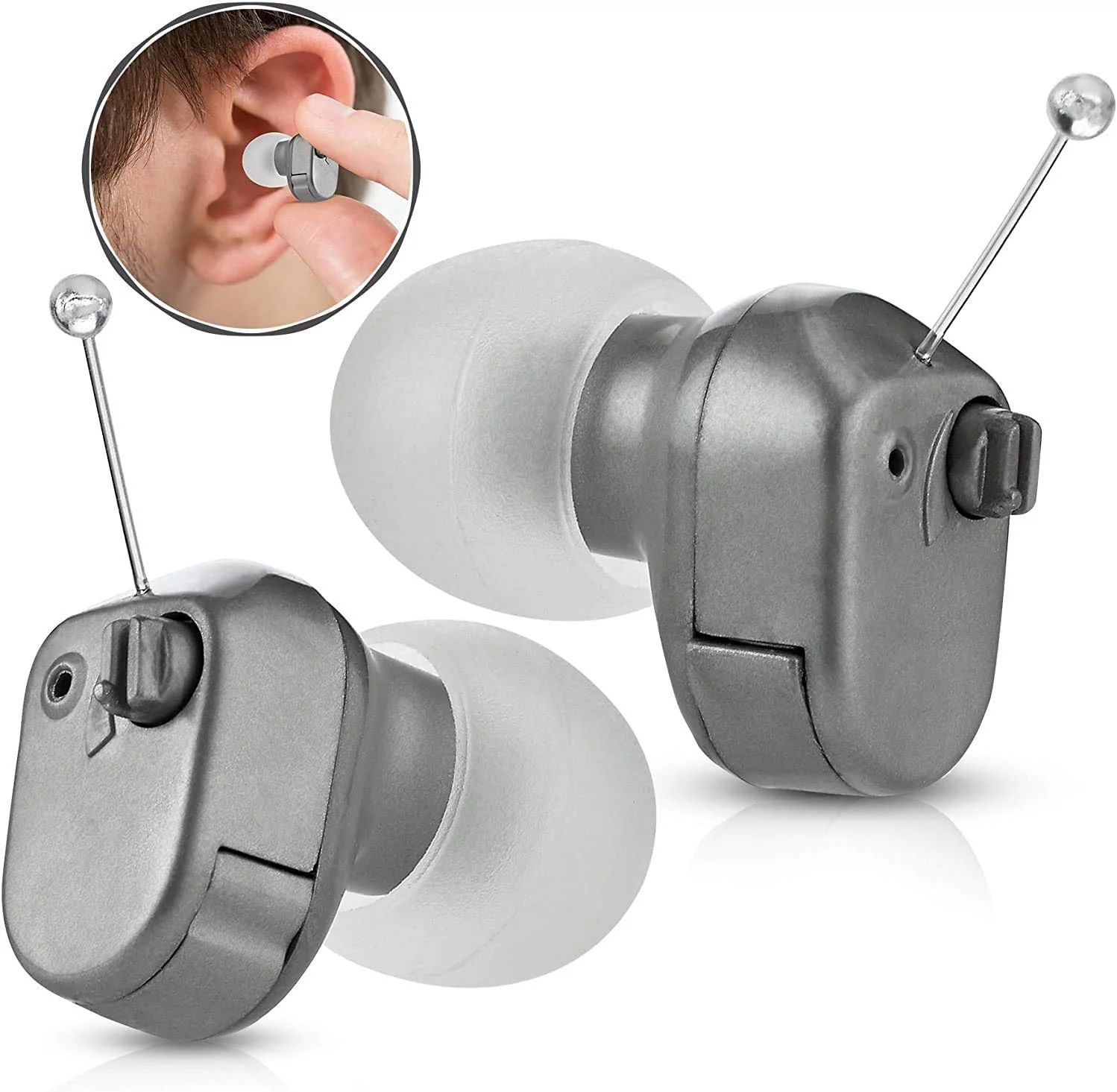 MEDca Digital Hearing Multicolor Amplifier in-the-Canal (ITC) Pair of Ear Sound