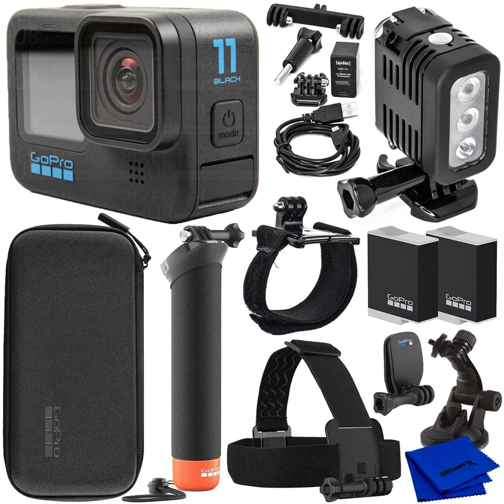 GoPro HERO11 Black Action Camera Specialty Bundle with LED Waterproof Light