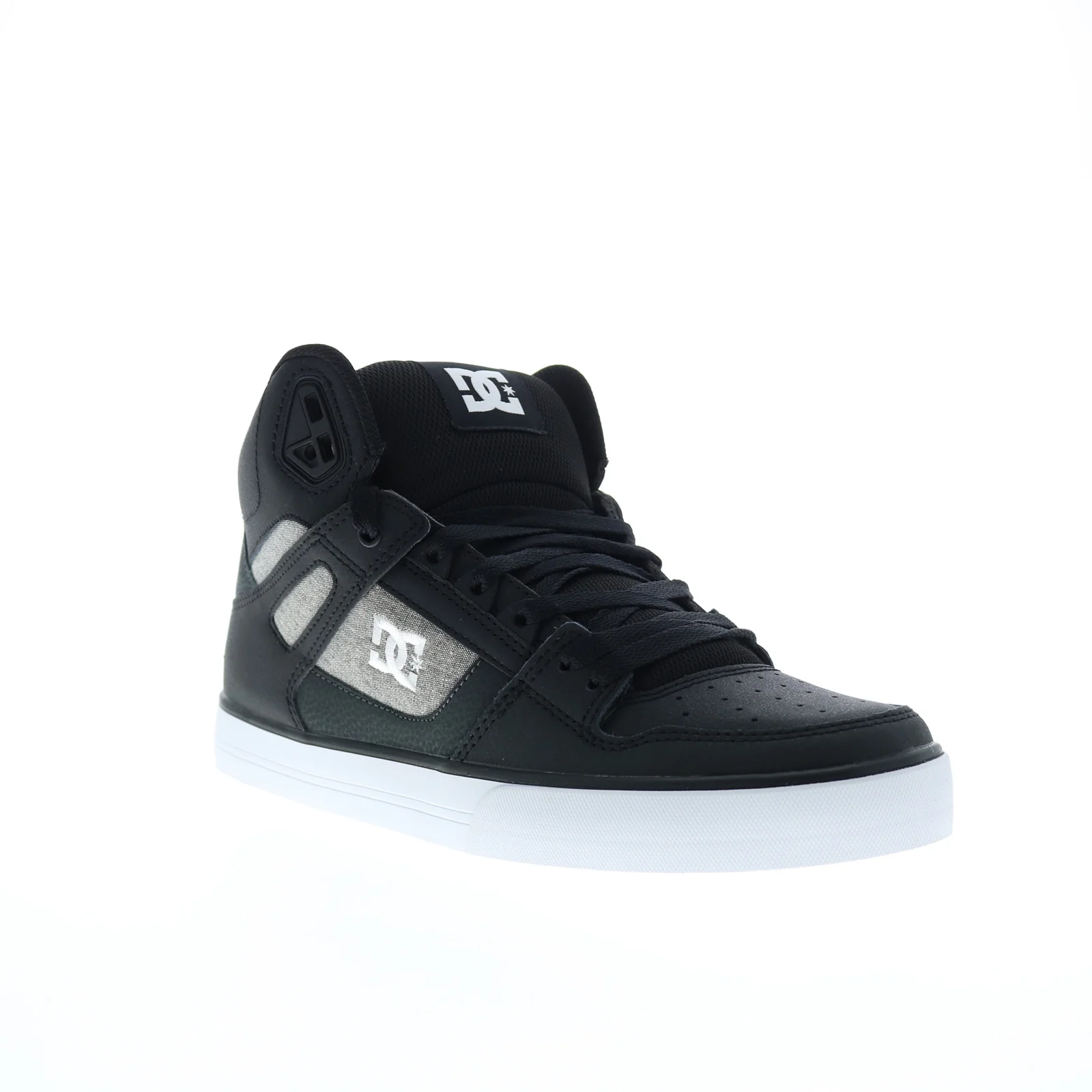 DC Shoes Men's Pure High-Top Shoes Black/White/Armor - ADYS400043-KWA