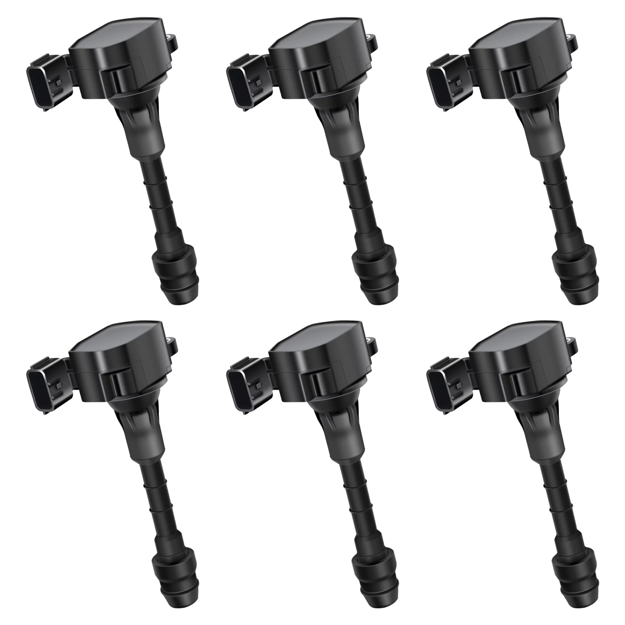 Set of 6 Ignition Coils Compatible with Nissan Infiniti 03-08 FX35 G35 G35X M35 M35X 350Z V6 3.5L Replacement for UF401 C1439 22433AL615 5C1430 E421 52-1774