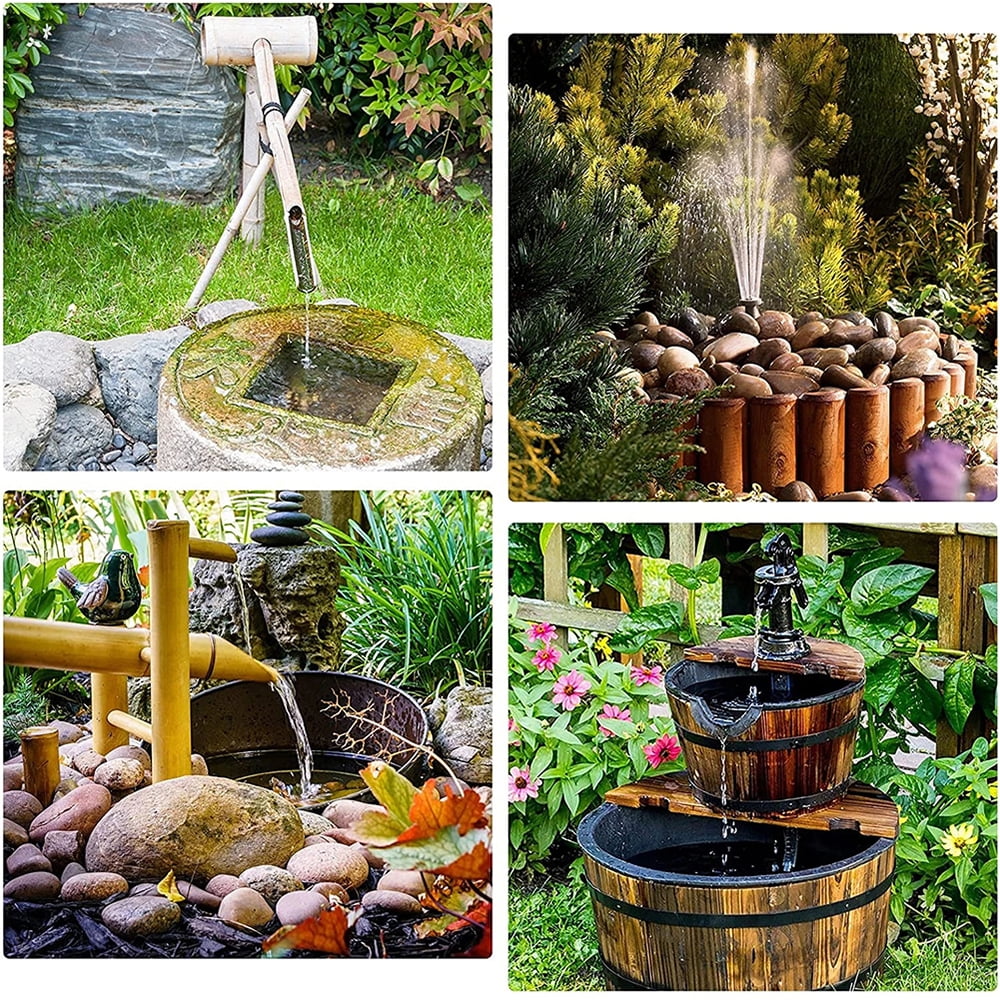 EROCK Solar Power Fountain Submersible Floating Water Pump Bird Bath Pond Garden Pool