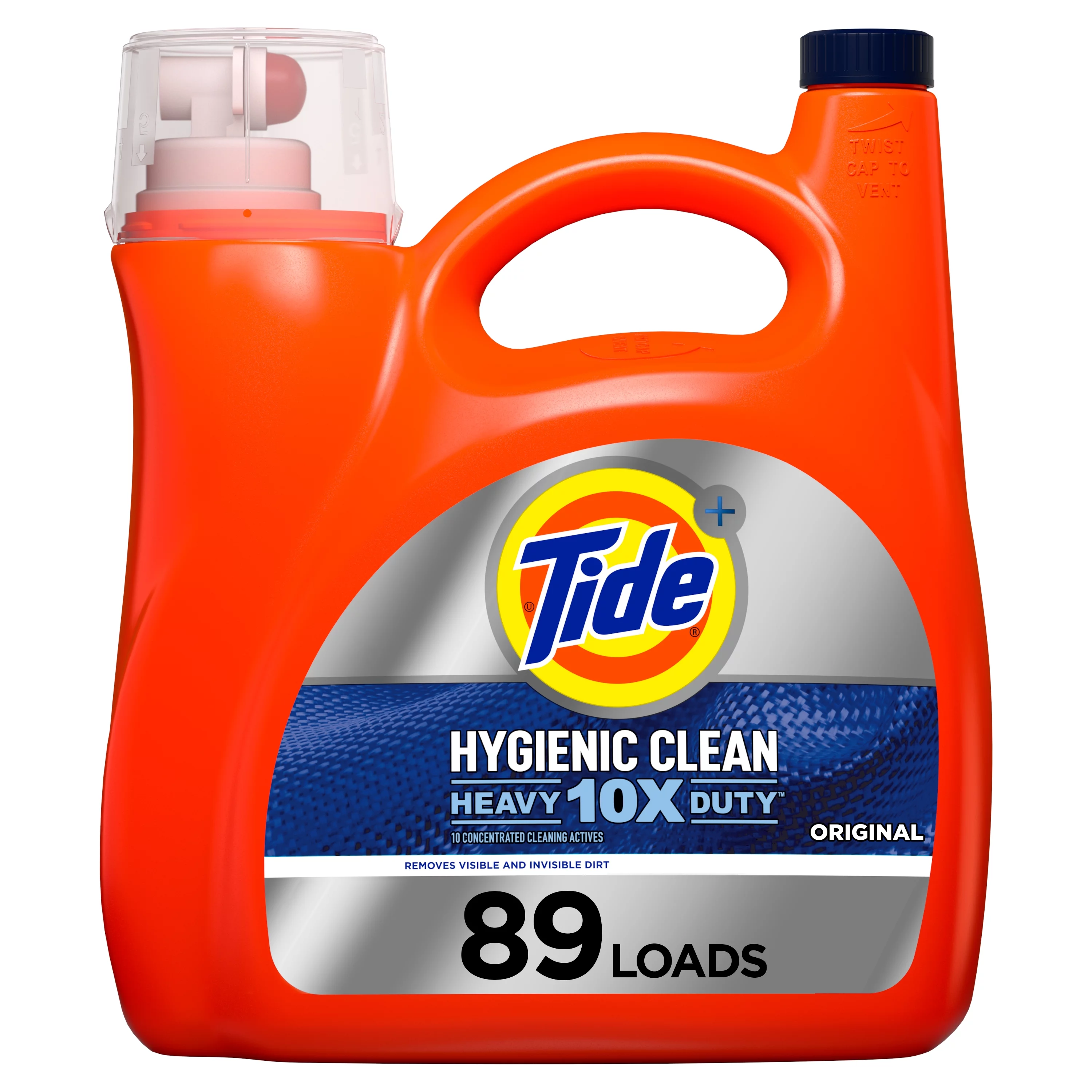 Tide Hygienic Clean Original, 89 Loads Laundry Detergent, 138 Fl Oz