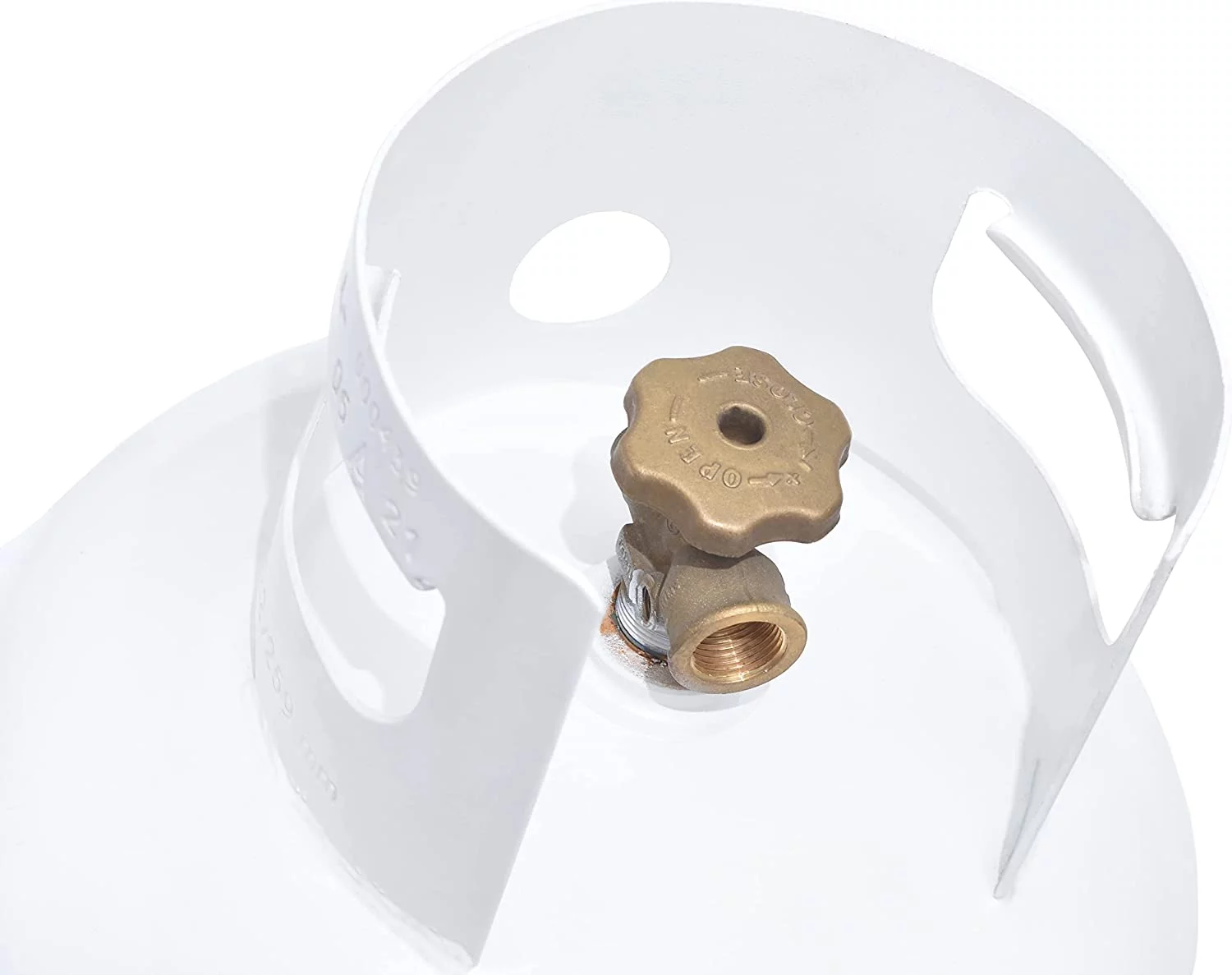 Flame King 60 lb Steel Propane Tank LPG Refillable Cylinder with POL Valve