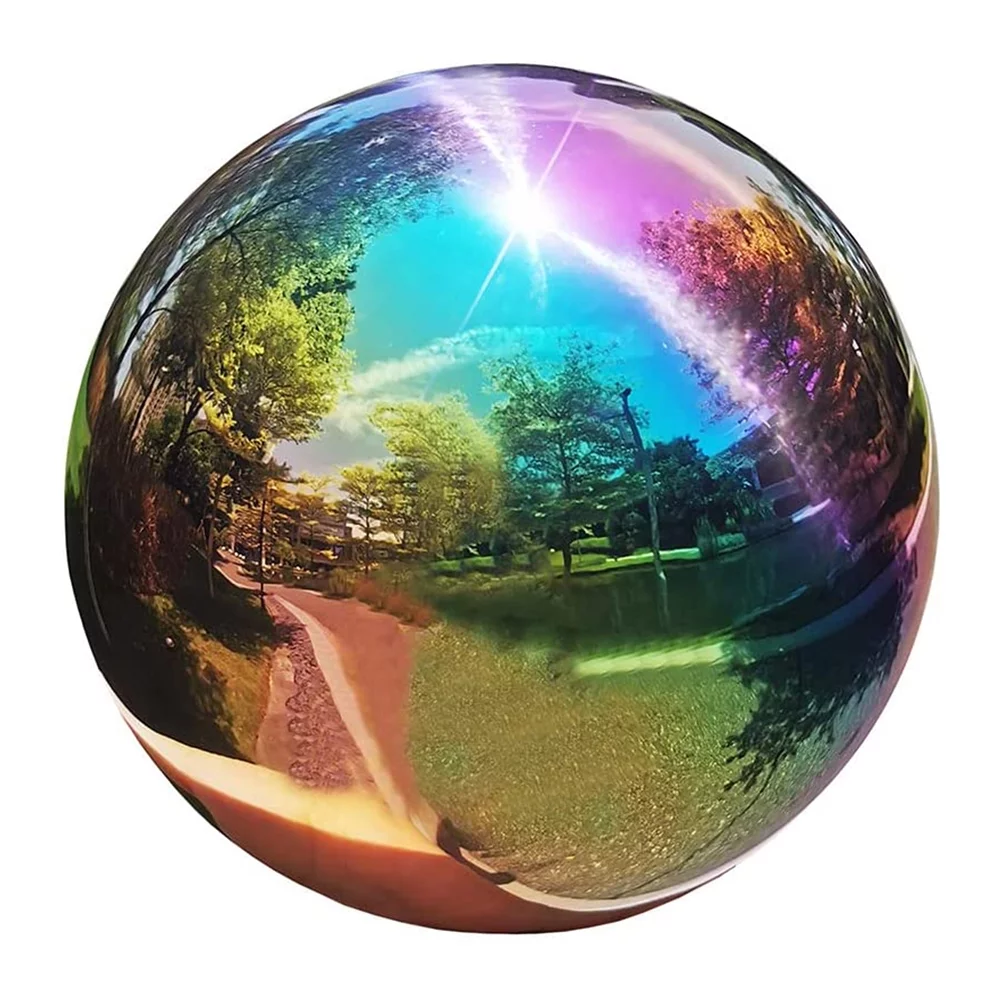 NUOLUX Garden Gazing Mirror Sphere Hollow Balls Globe Steel Stainless Outdoor Polished Decorative Metal Half Seamless
