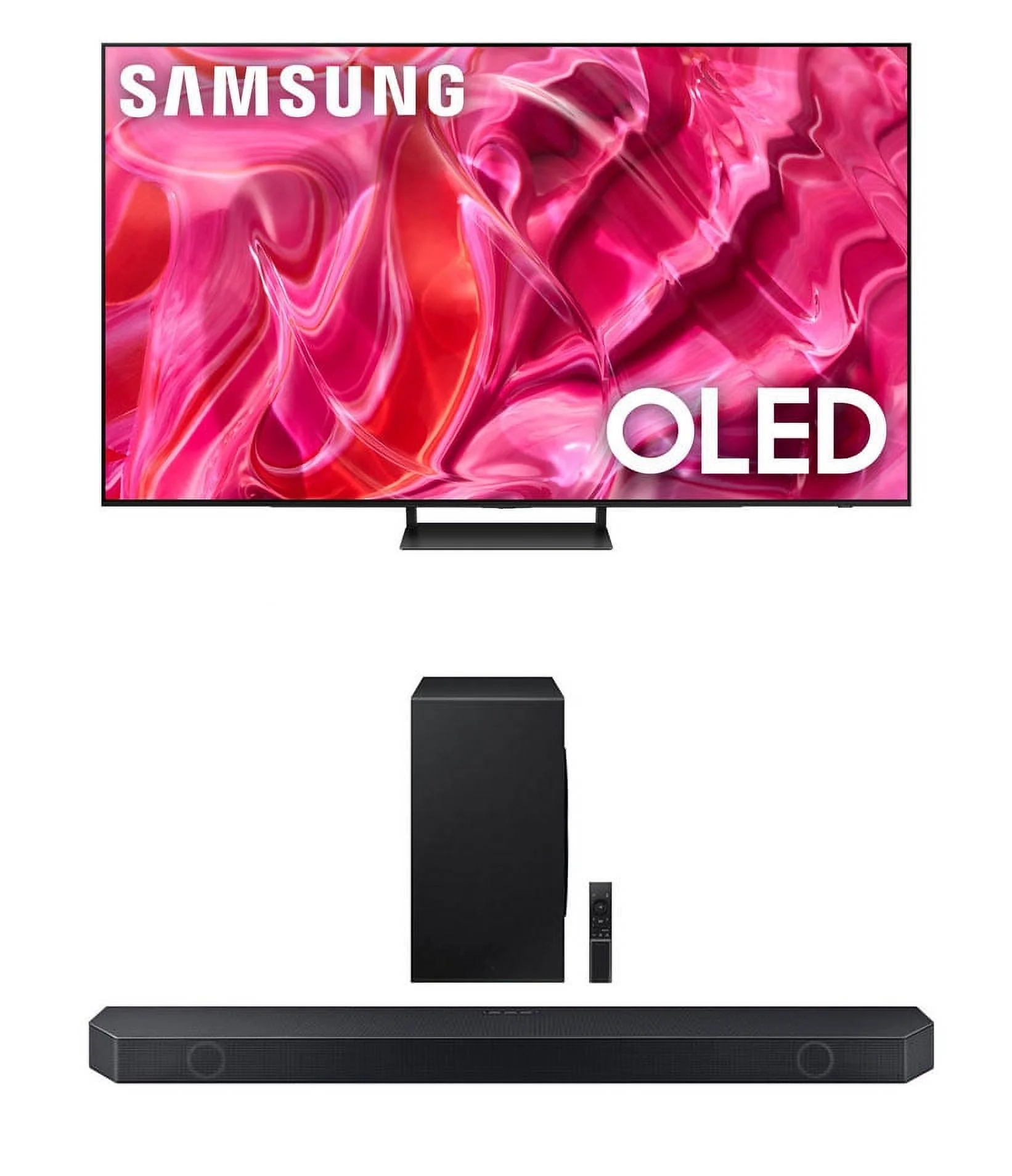 Samsung QN65S90CAFXZA 65 Inch 4K OLED Smart TV with AI Upscaling with a Samsung HW-Q900C 7.1.2ch Soundbar and Subwoofer with Dolby Atmos (2023)