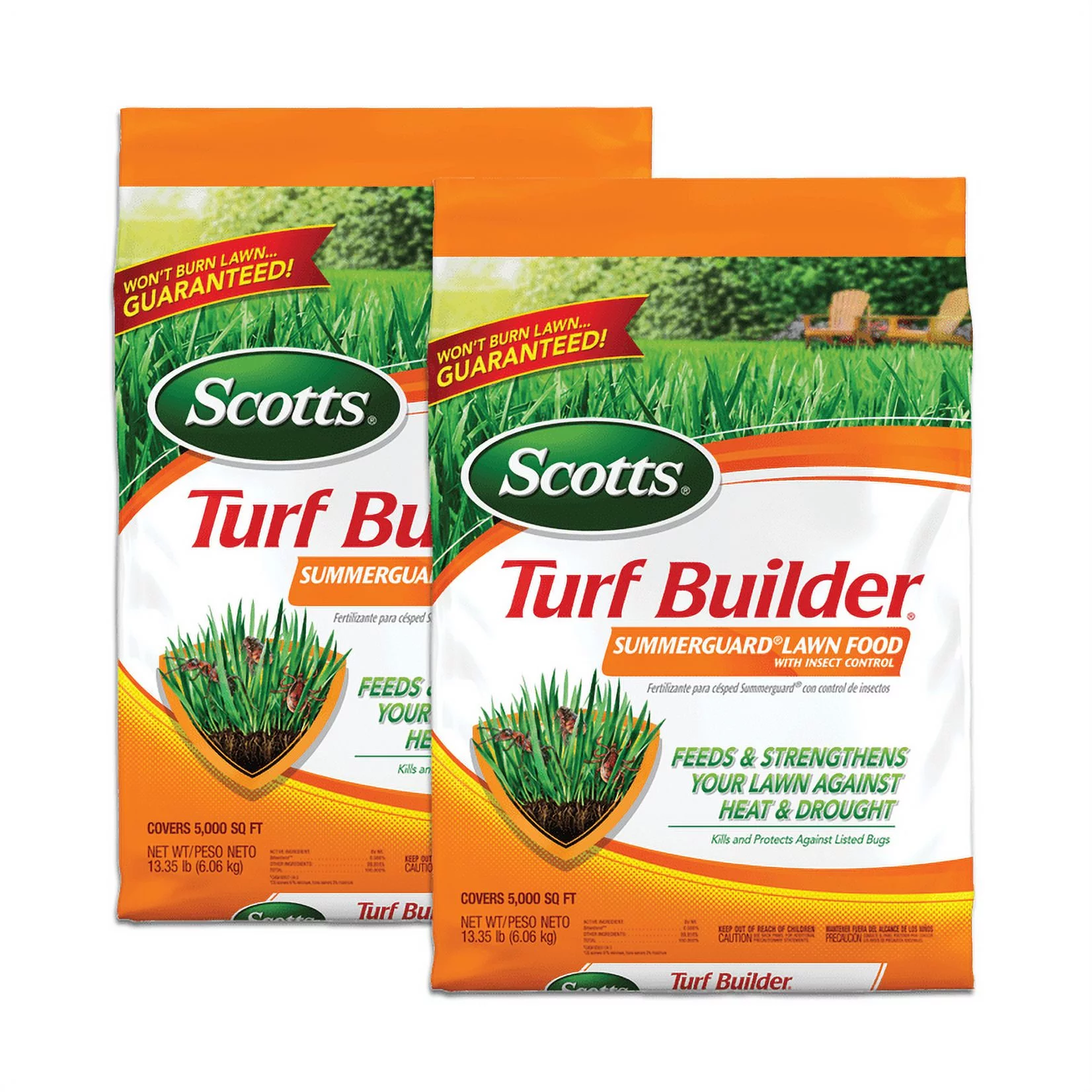 Scotts Turf Builder SummerGuard Lawn Food with Insect Killer (2-Pack)