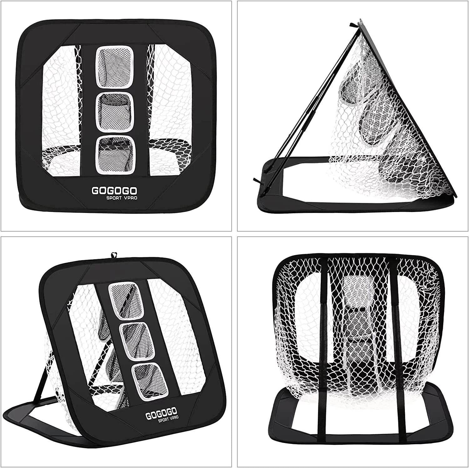 Gogogo Sport Vpro Pop-Up Golf Chipping Net, Collapsible Stable Durable Golf Net for Outdoor/Indoor Golf Swing Practice Net