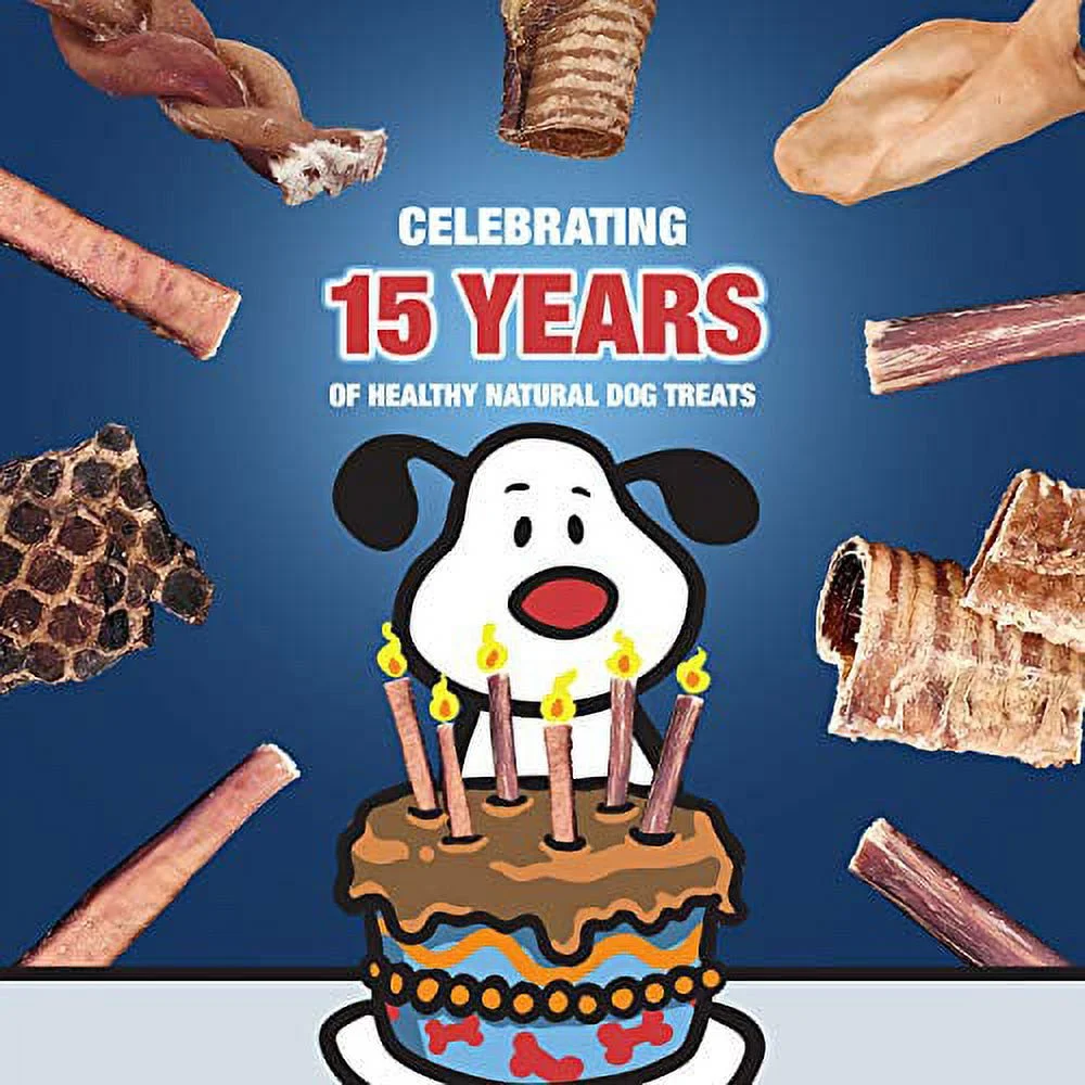 ValueBull Premium Cow Ears, Large, 60 Count Bulk Pack - All Natural Dog Treats, 100% Angus Beef, Single Ingredient Rawhide Alternative, Cleans Teeth & Gums