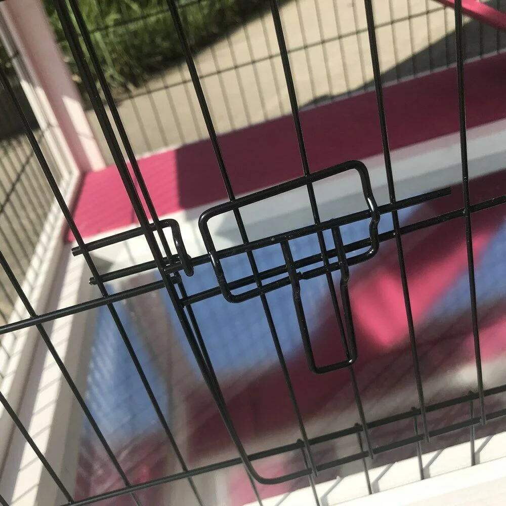 Seny Garden Window Wooden Rabbit Hutch Bunny Cage Guinea Pig House -Pink