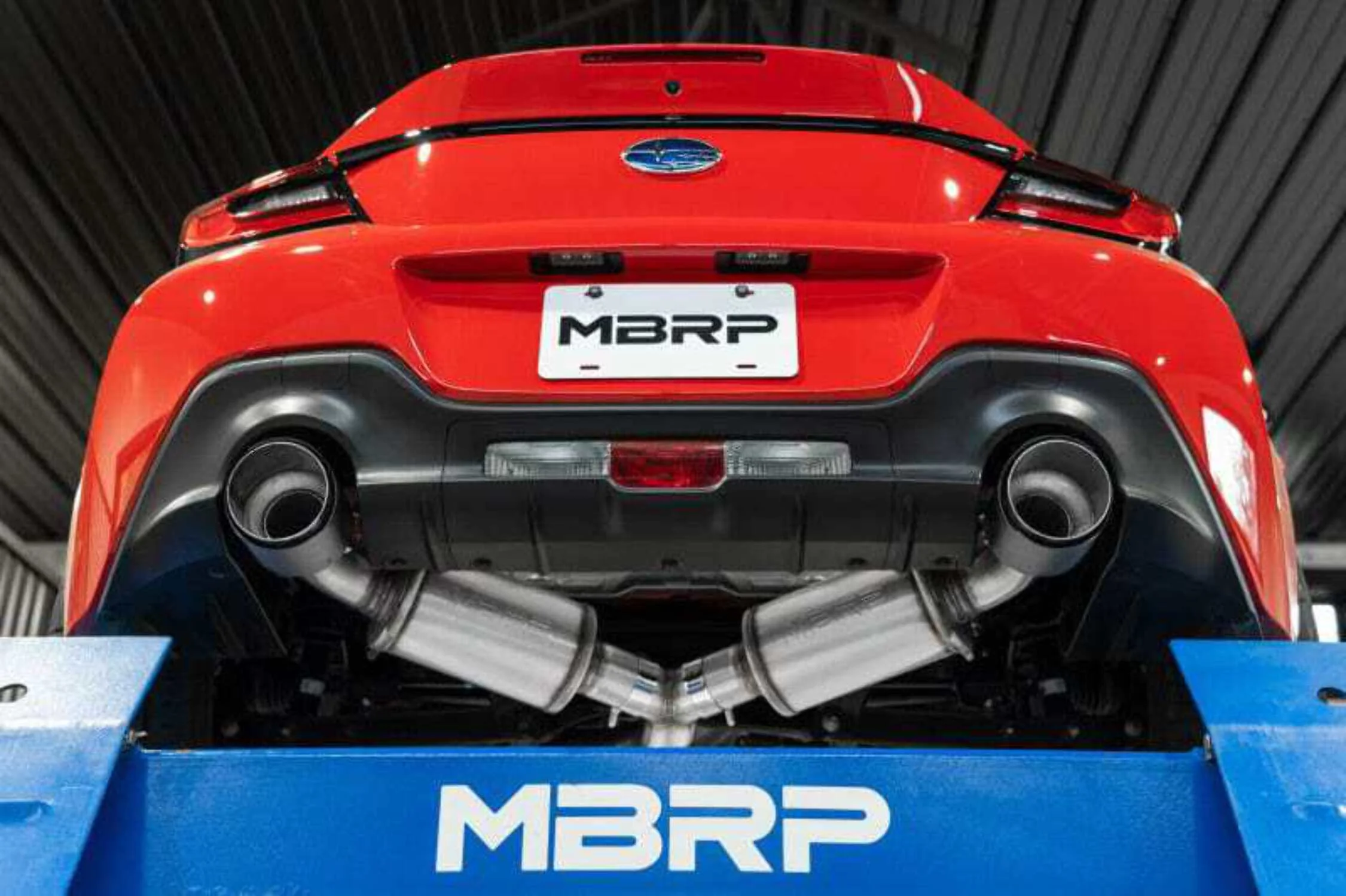 MBRP 13-16 Subaru BRZ 2.0L/ 2.4L 3in Dual Split Rear Cat Back w/Burnt End Tips- T304 Fits select: 2013-2016 TOYOTA SCION FR-S, 2017-2020 TOYOTA 86