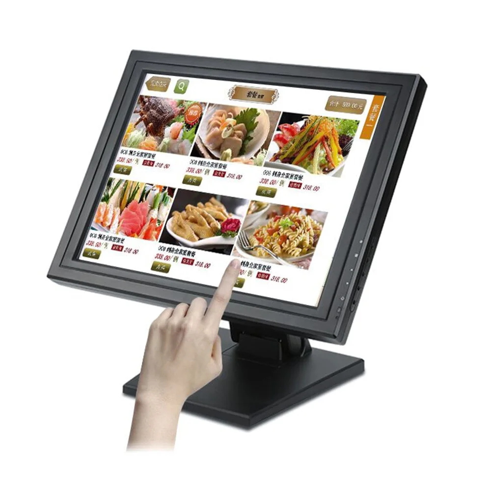 TFCFL 17 Inch LED Monitor Built-in Touch Screen Display Touch Screen Monitor High Res with HDMI