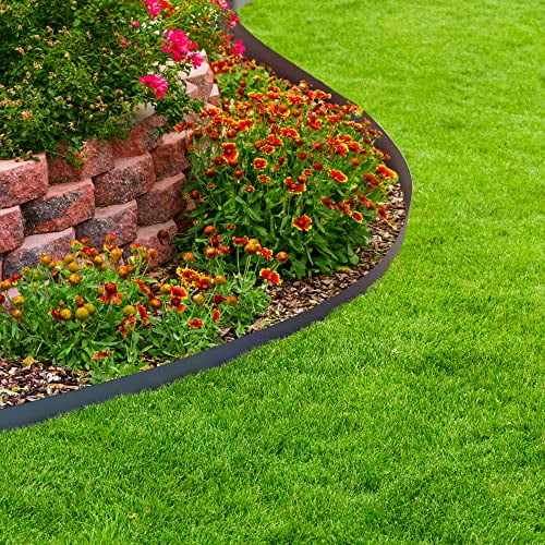 Vodaland - Terrace Board, Landscape Edging 30ft Coil, Grass Barrier, Bender Board, Garden Liner, Black