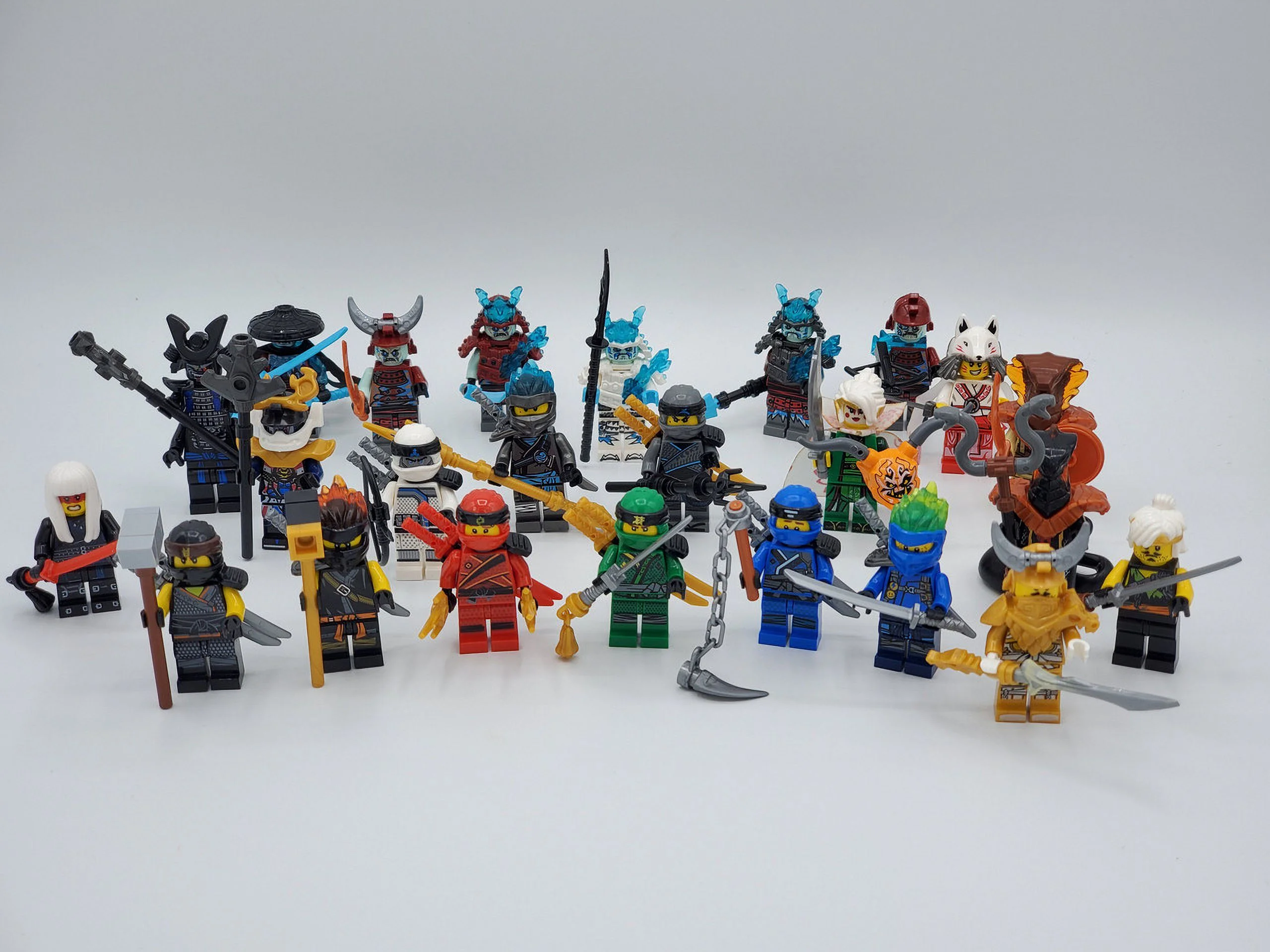 Ninjago Season 11 Blizzard Samurai Custom 24 Minifigures Set