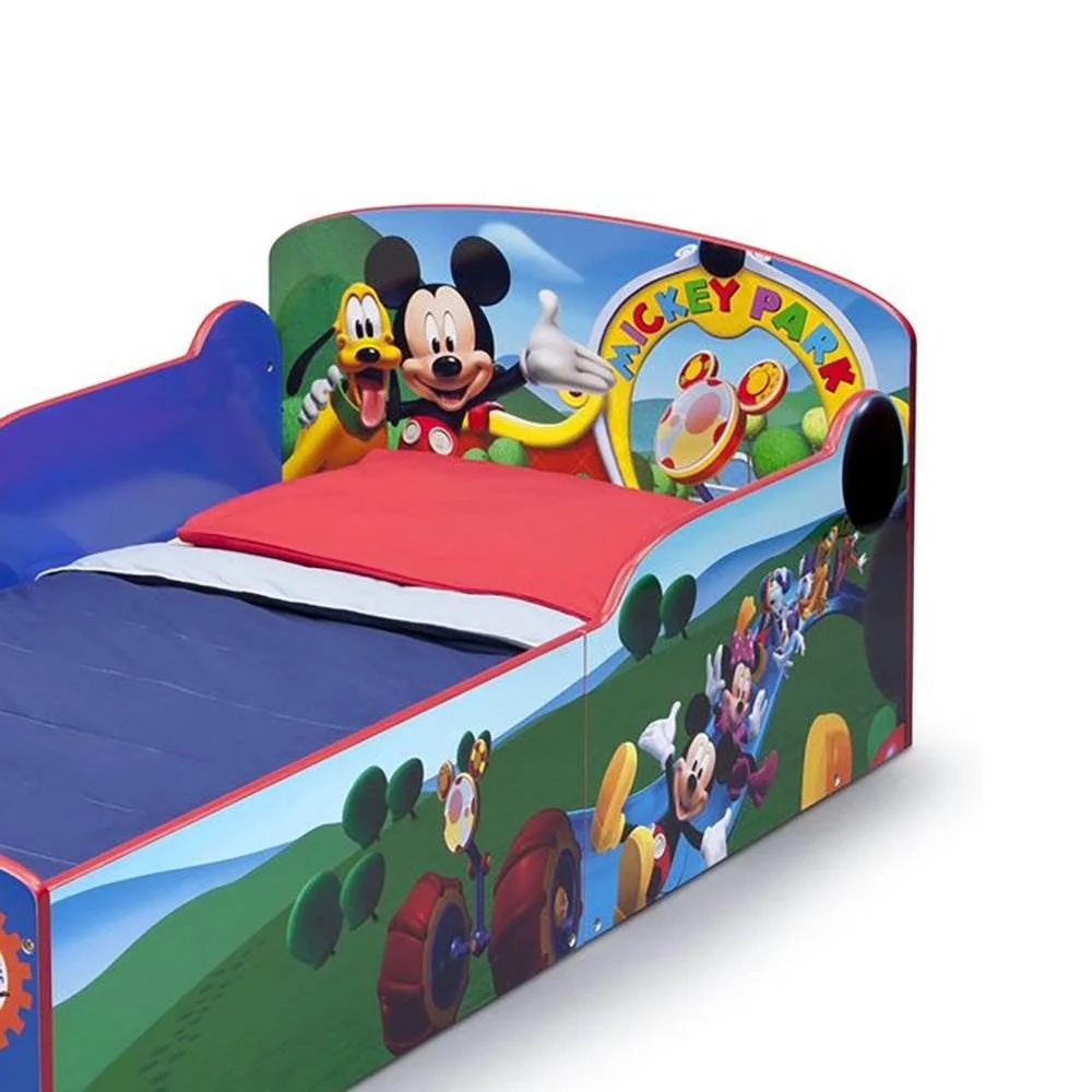 Delta Children Mickey Mouse Interactive Wood Toddler Bed Kids Bedroom Furniture