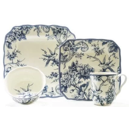 222 Fifth Adelaide 16 Piece Dinnerware Set, Service for 4