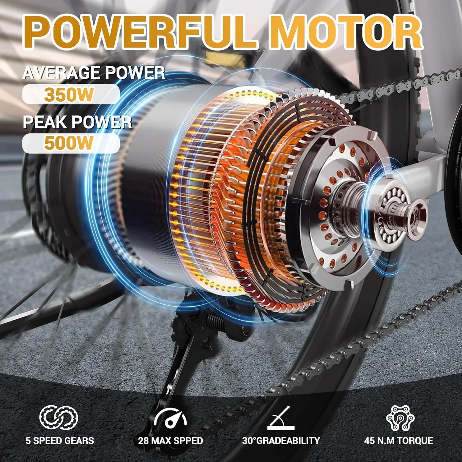 Electric Bike for Adults,Electric Bicycles 28MPH,26