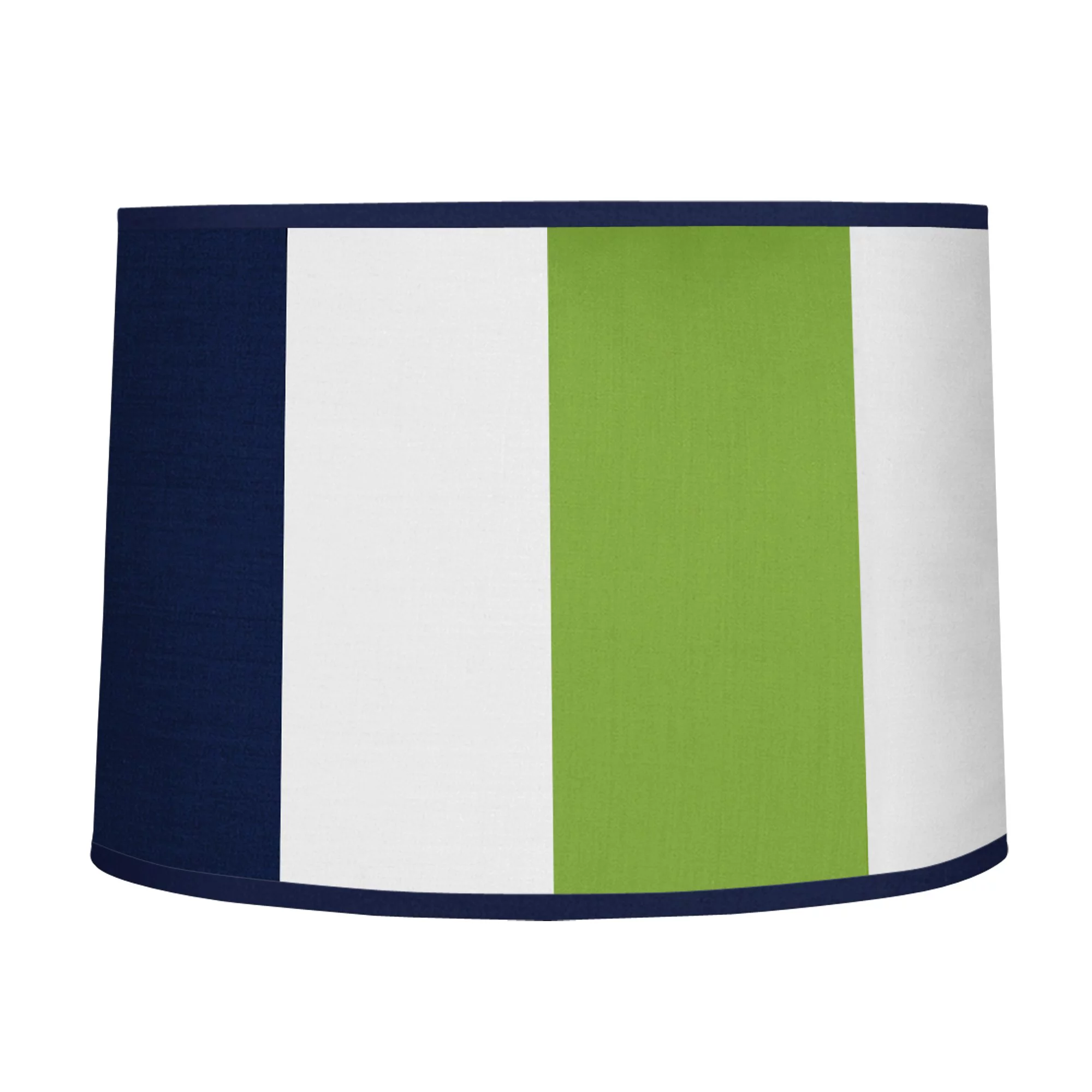 Stripe Navy Green Microfiber Lamp Shade by Sweet Jojo Designs