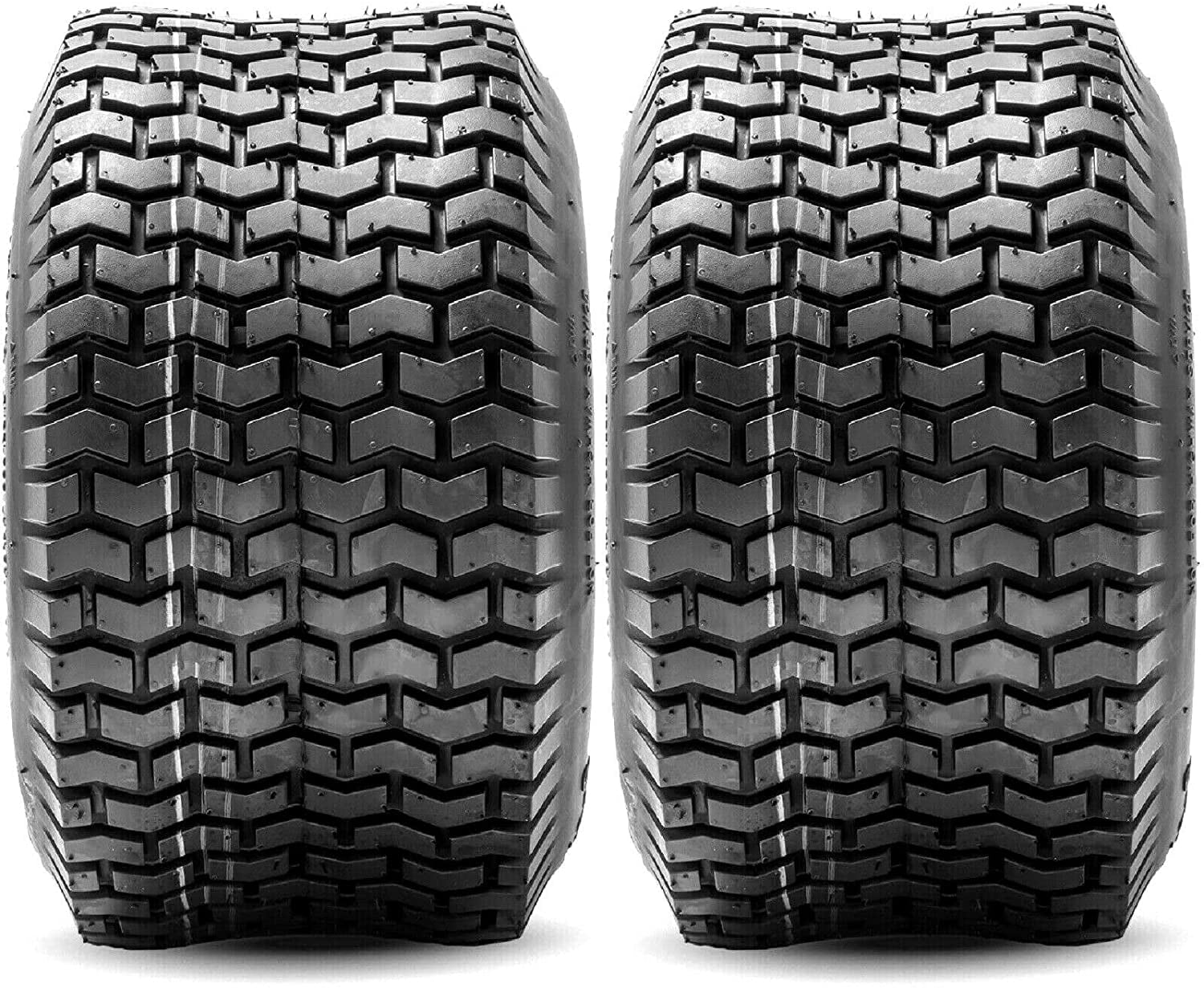 Two 15x6.00-6 Turf Tire 4 Ply Lawn Mower Tractor 15x6-6 Nhs Tubeless 15x6x6