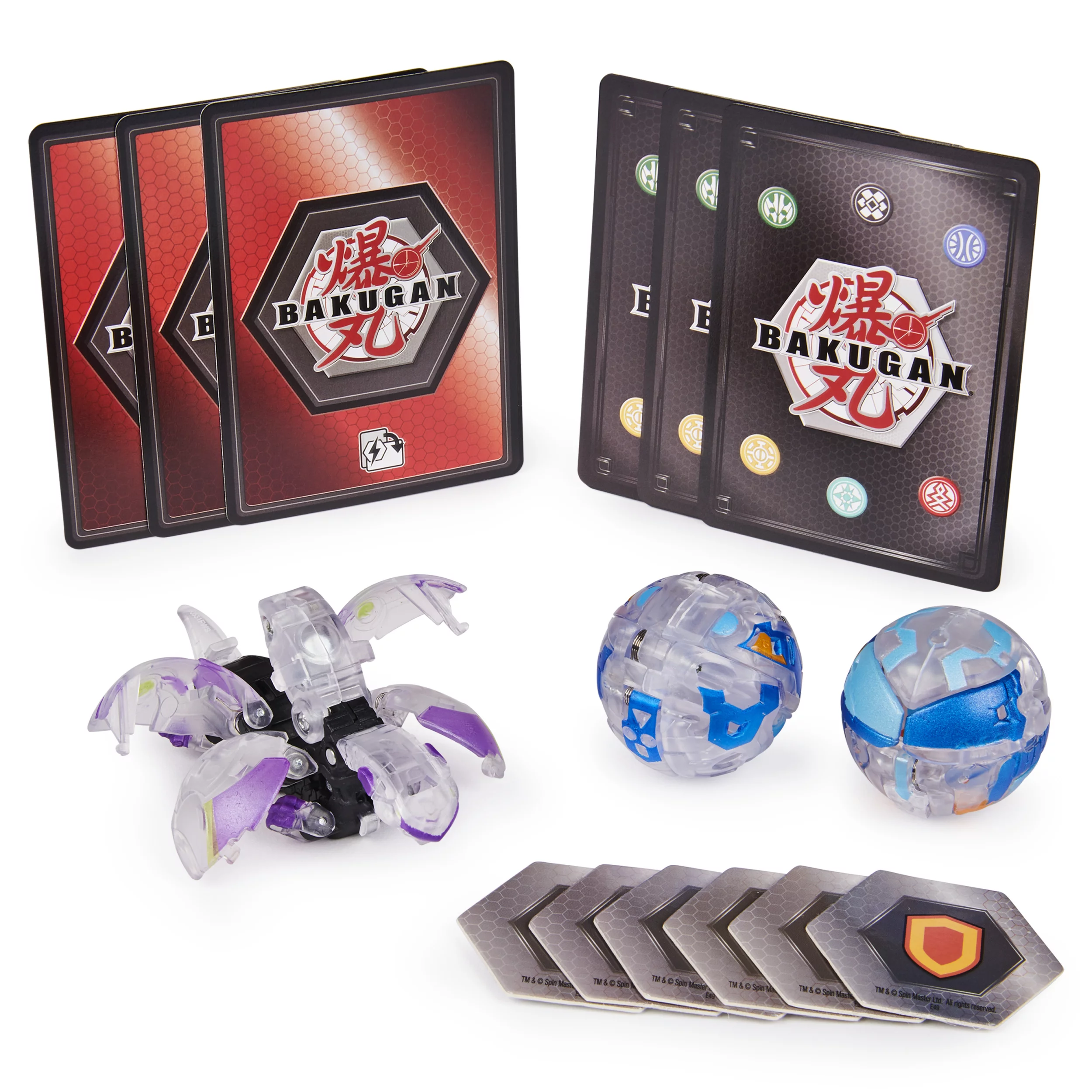 Bakugan Starter Pack 3-Pack, Diamond Phaedrus, Collectible Action Figures, for Ages 6 and Up