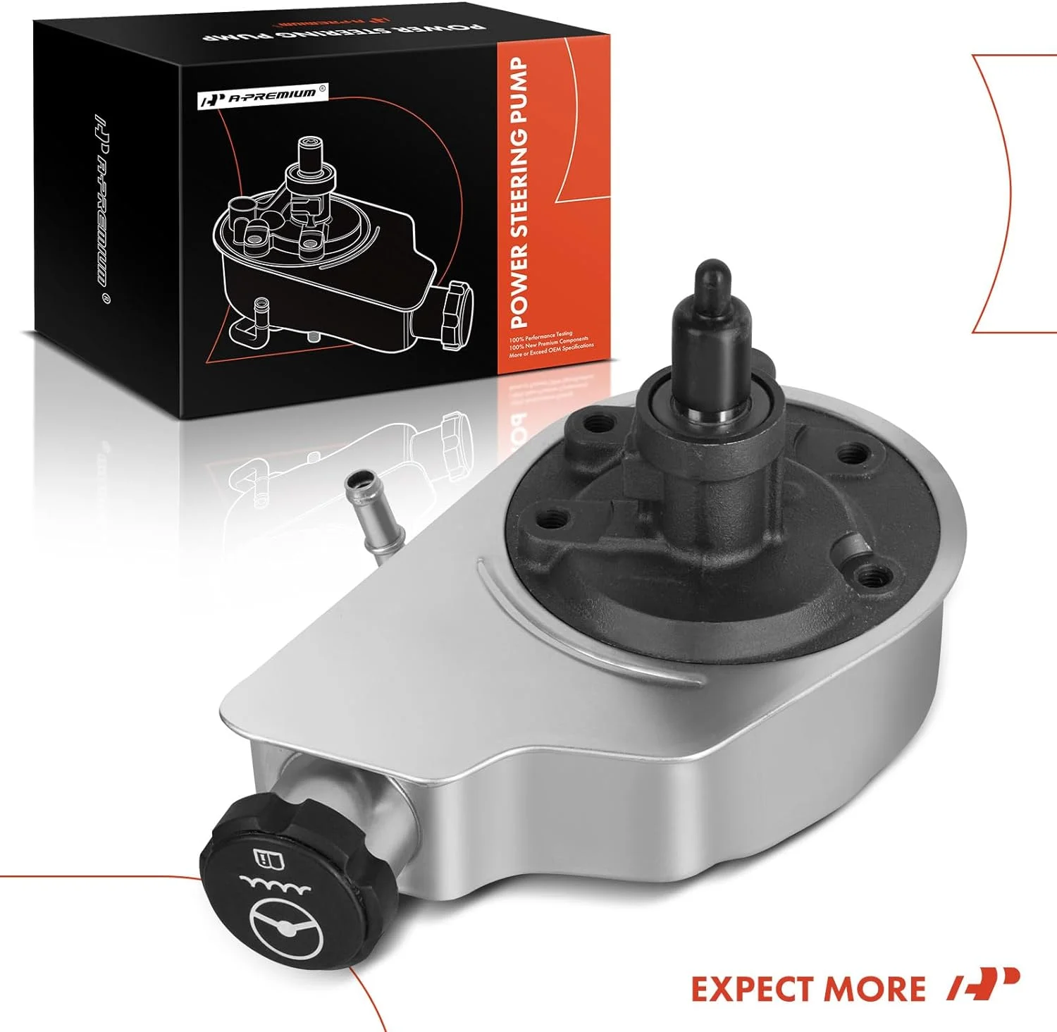 A-Premium Power Steering Pump with Reservoir Compatible with Chevrolet Silverado 1500 Sierra 1500 1999-2013 Suburban 1500 Tahoe Yukon Cadillac Escalade ESV EXT 2007-2014