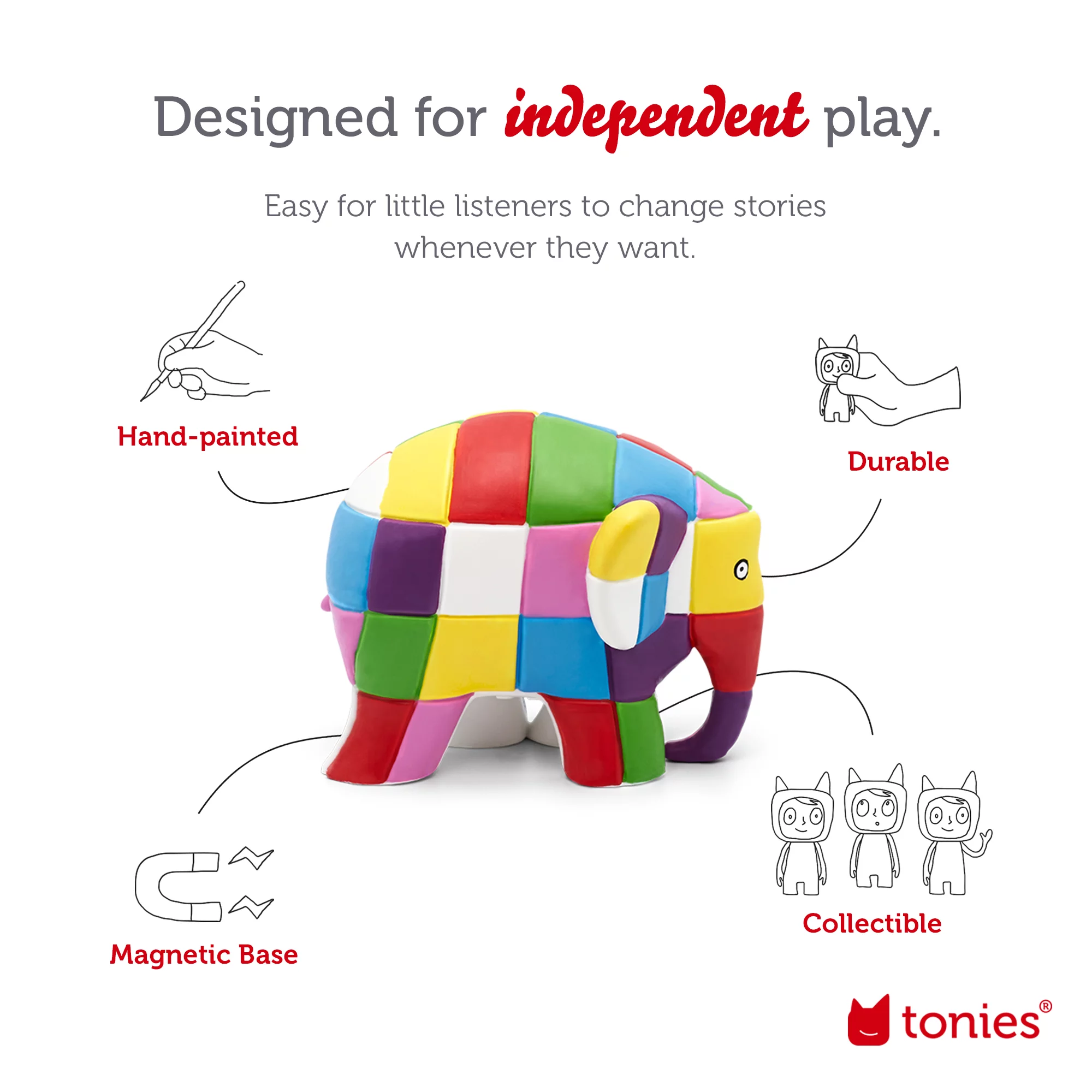 Tonies Elmer & Friends Audio Play Figurine