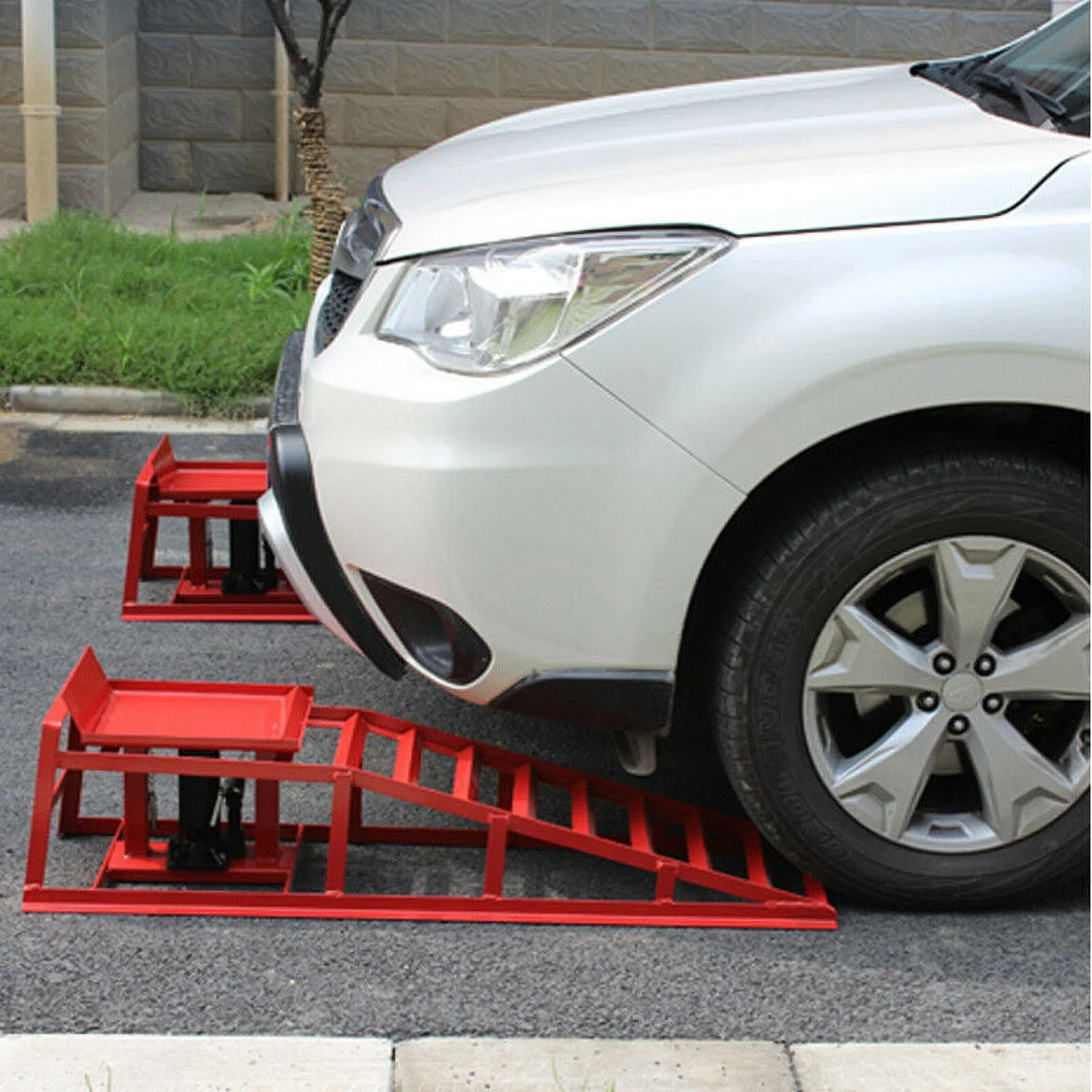 EAYSG Car Ramp Lifts - 2PCS Auto Car Truck Service Ramps Lifts, 10000lbs Heavy Duty Hydraulic Car Ramps Lift for Car Repair