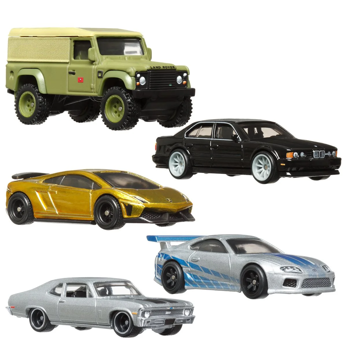 Hot Wheels 2023 Premium Fast & Furious D Case, Set of 5 Cars, HNW46-956D