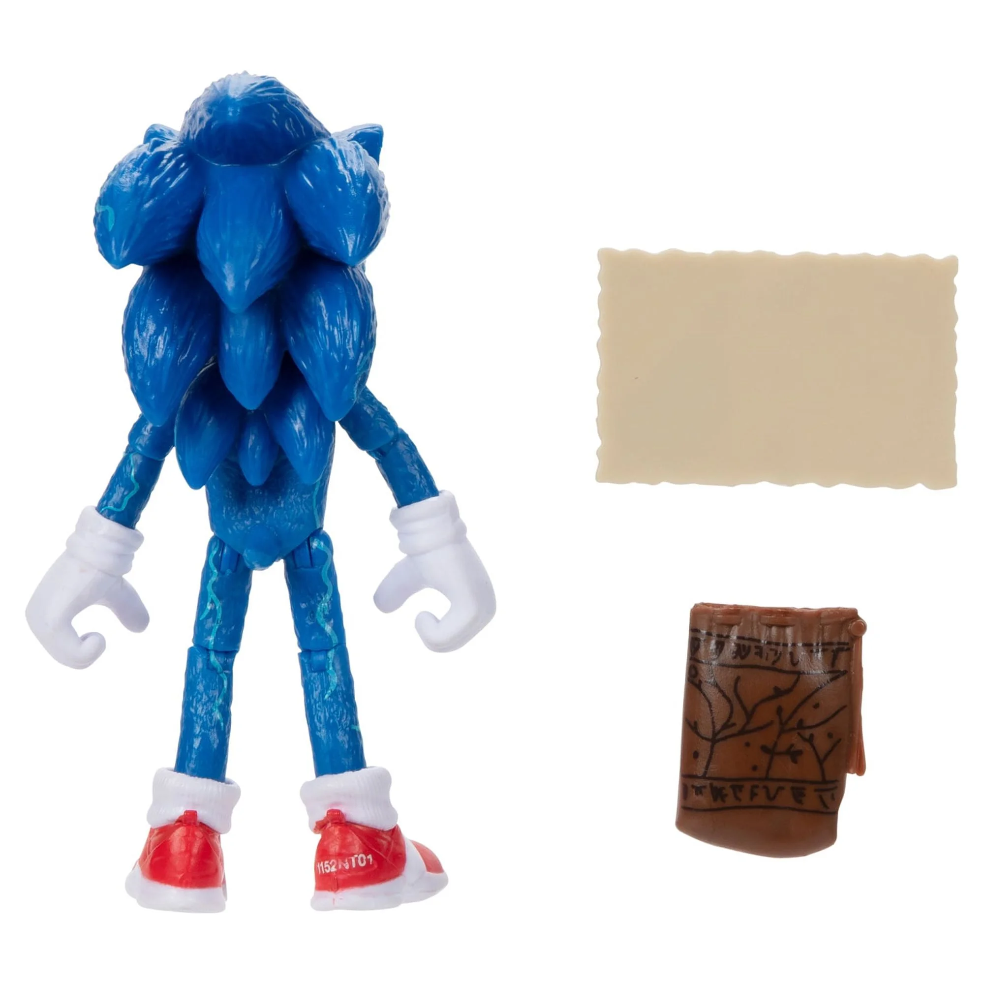 Sonic 2 Movie 4 Inch Figures Sonic with Map & Pouch