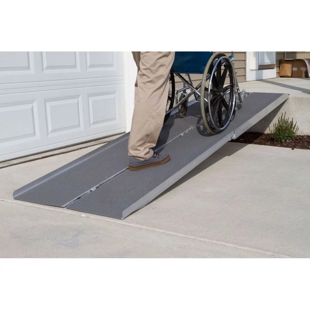 Silver Spring Aluminum Multi-Fold Wheelchair Ramp - 10' Long